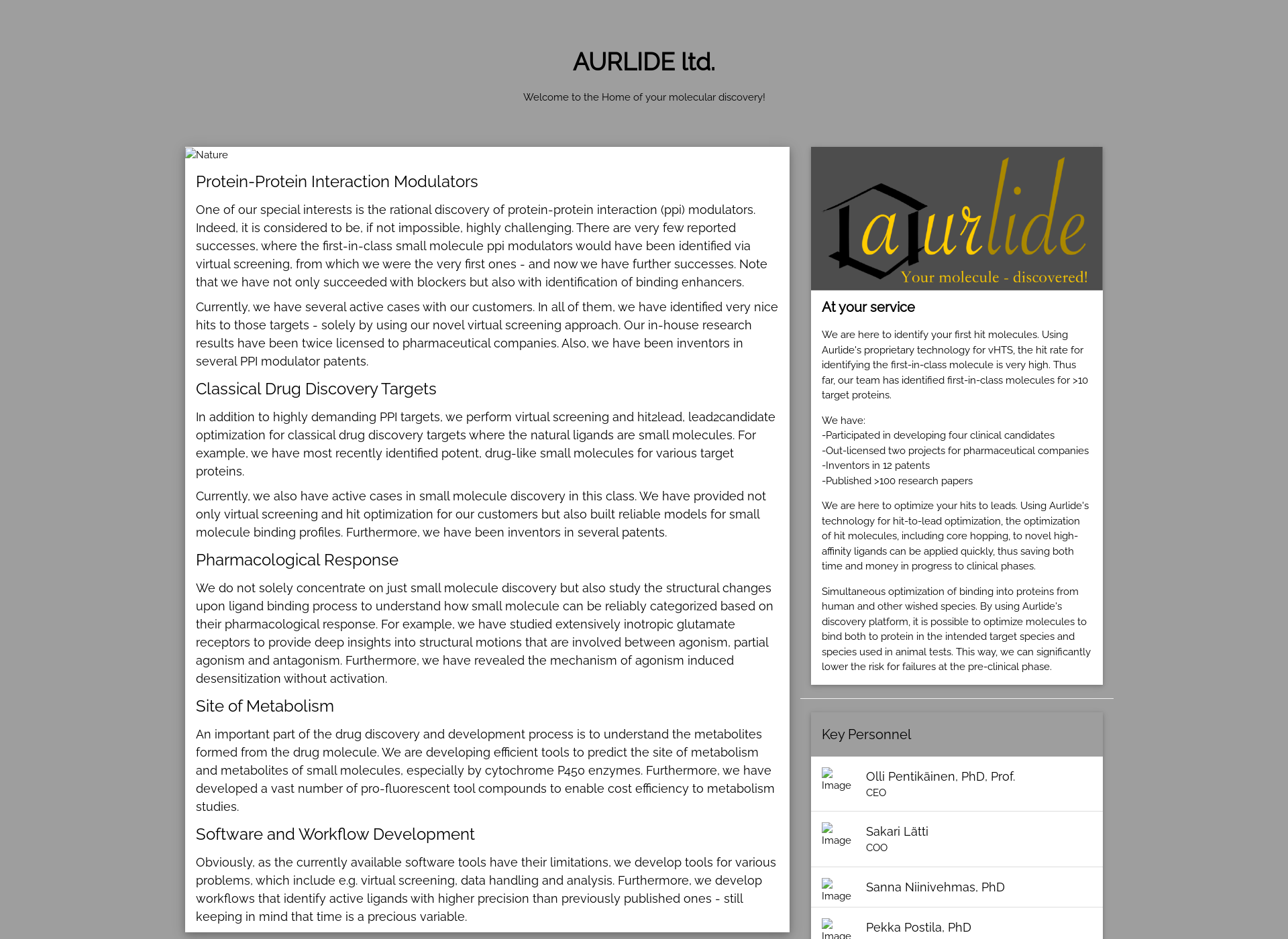 Screenshot for aurlide.fi