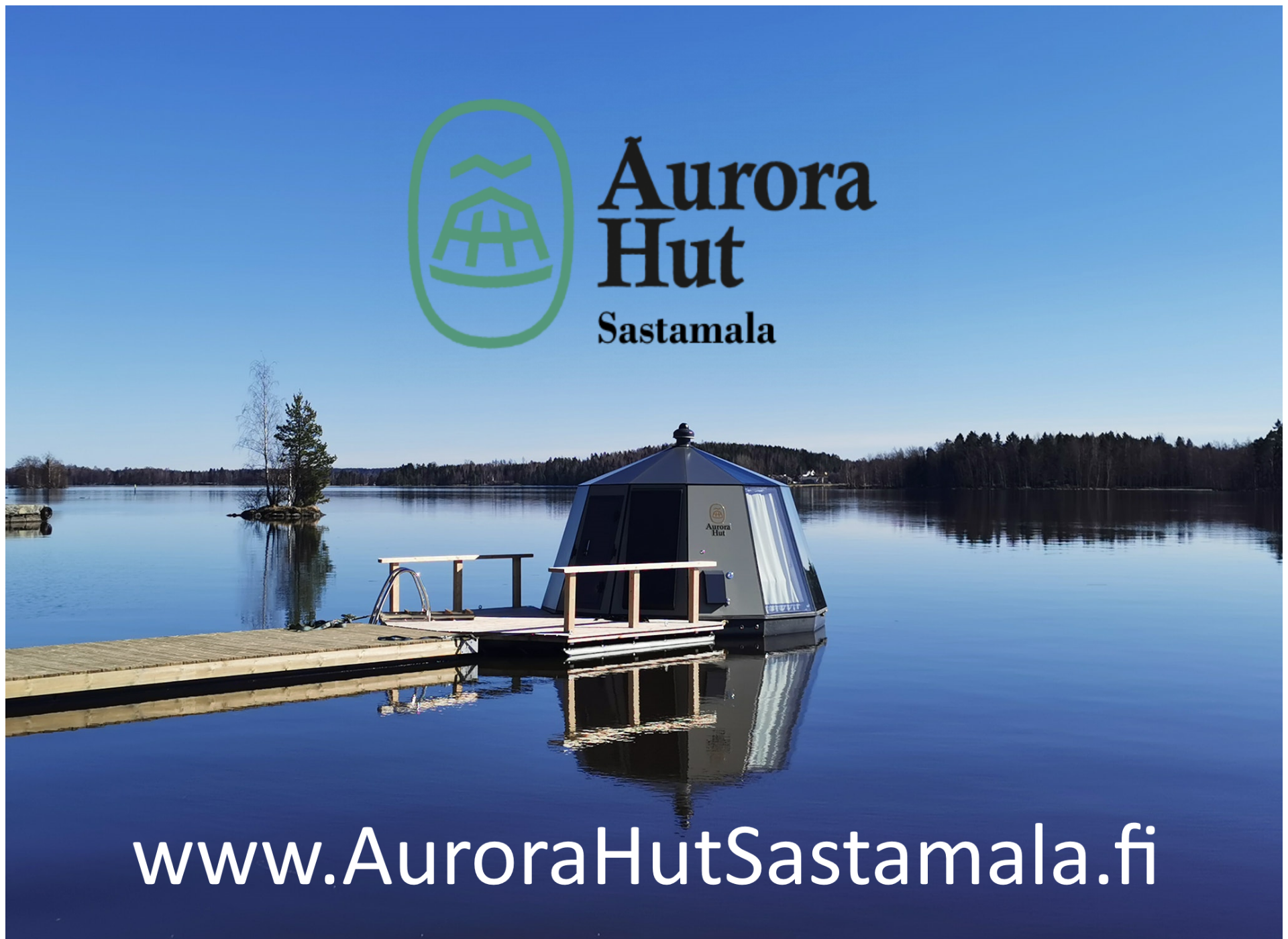Screenshot for aurorahutsastamala.fi
