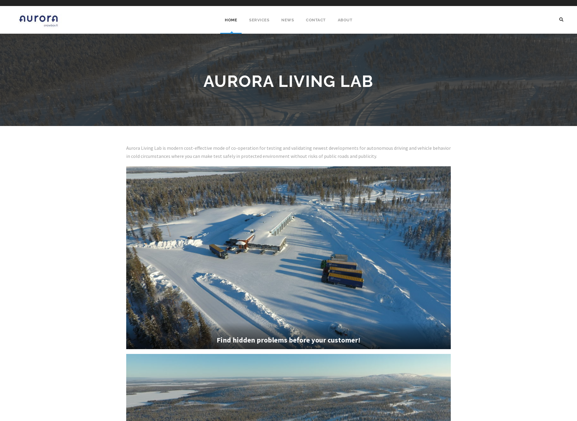 Screenshot for auroralivinglab.fi