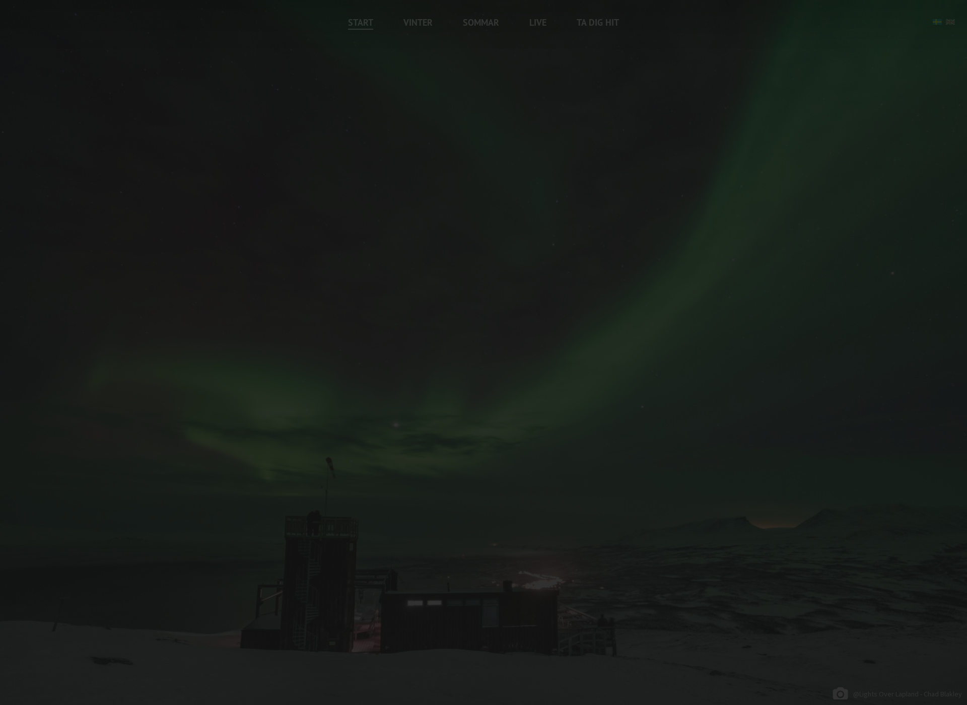 Skärmdump för auroraskystation.fi