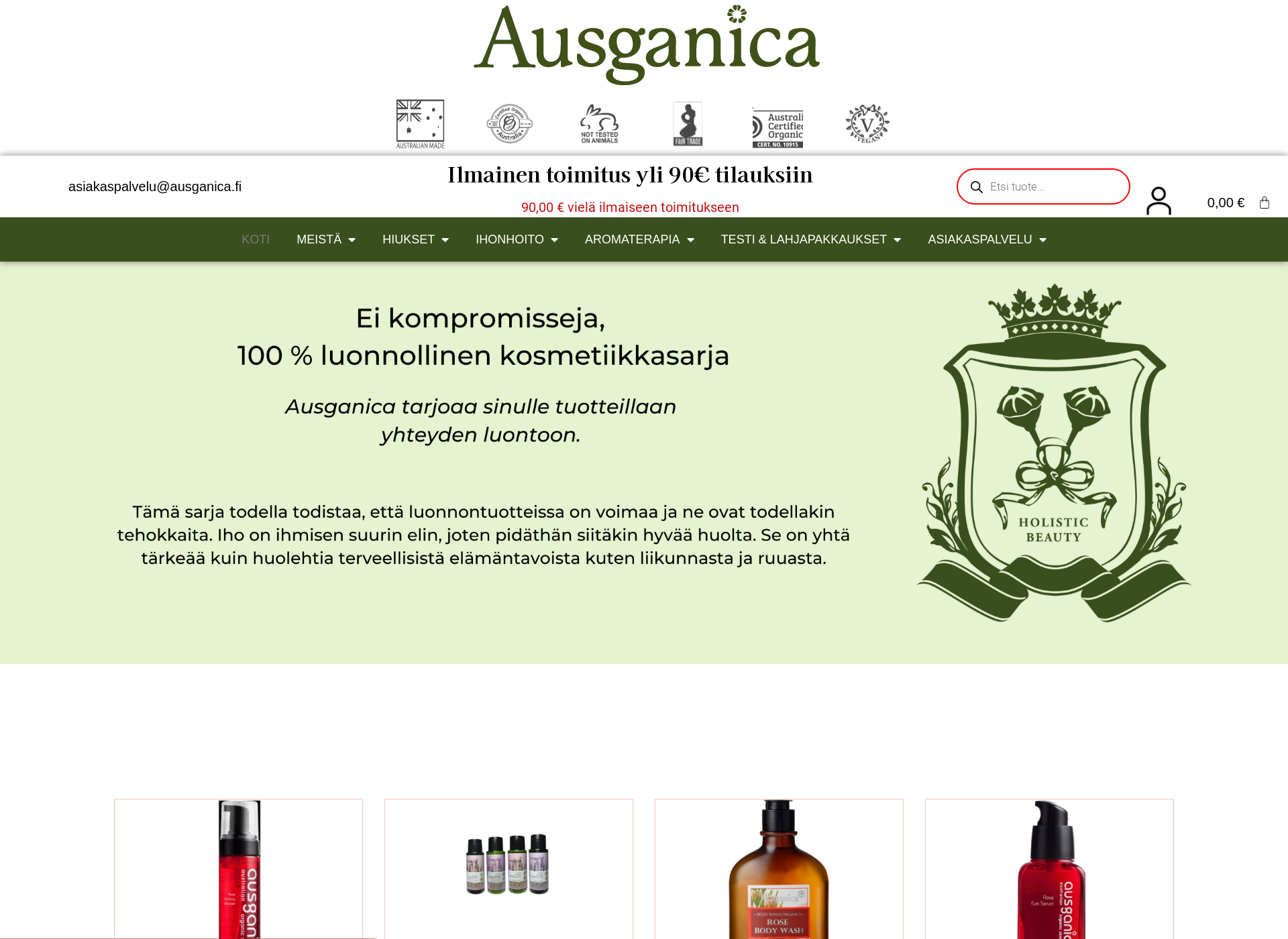 Screenshot for ausganica.fi