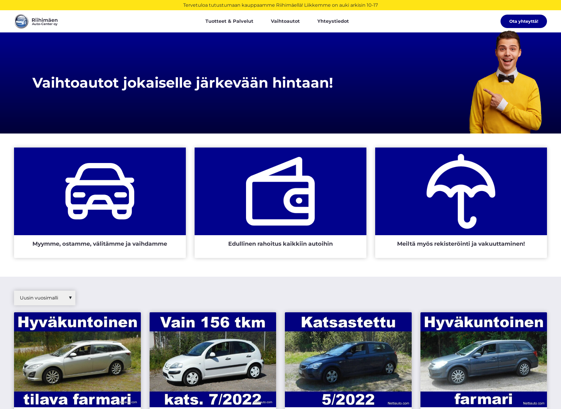 Screenshot for auto-center.fi