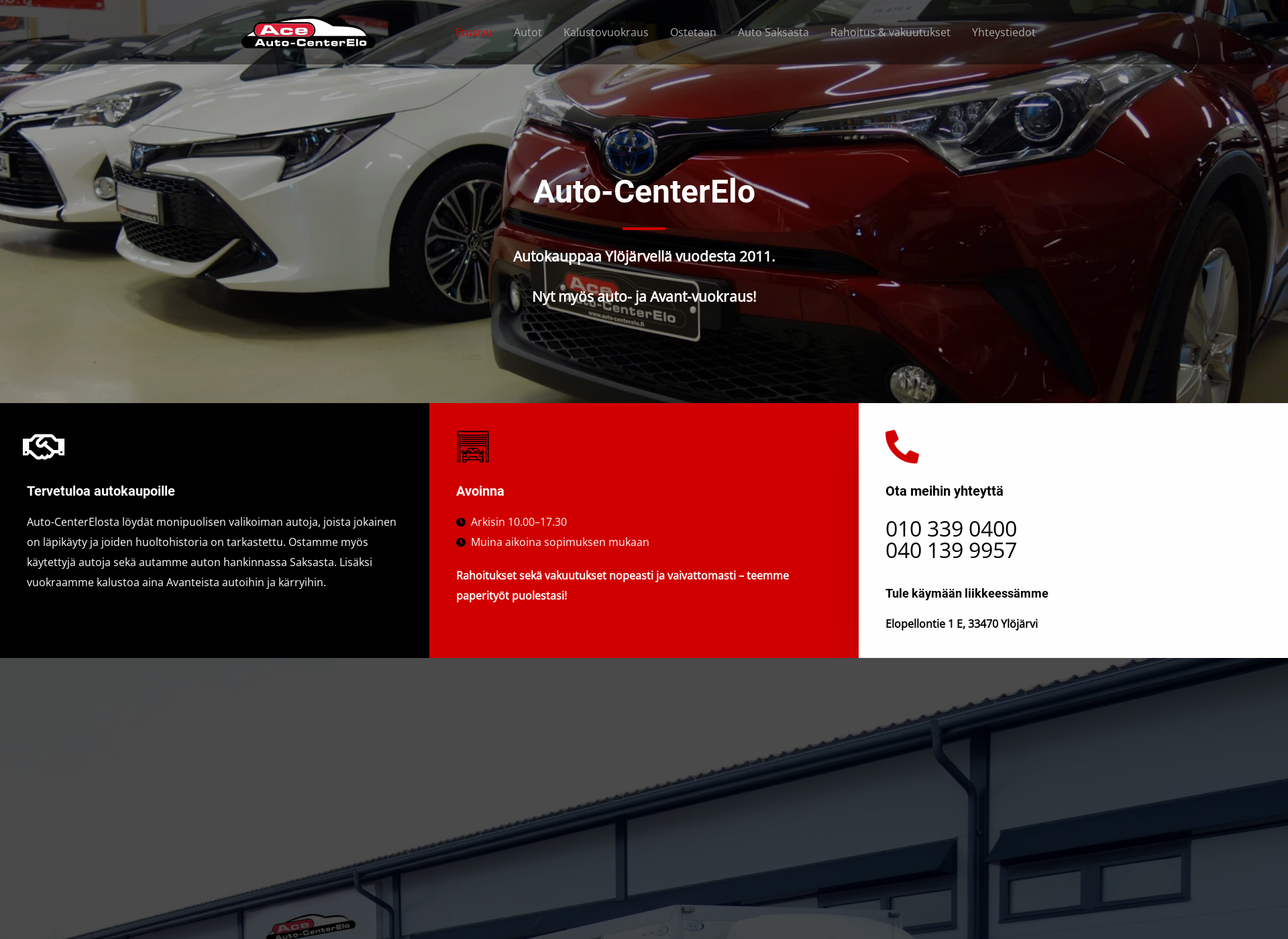 Skärmdump för auto-centerelo.fi
