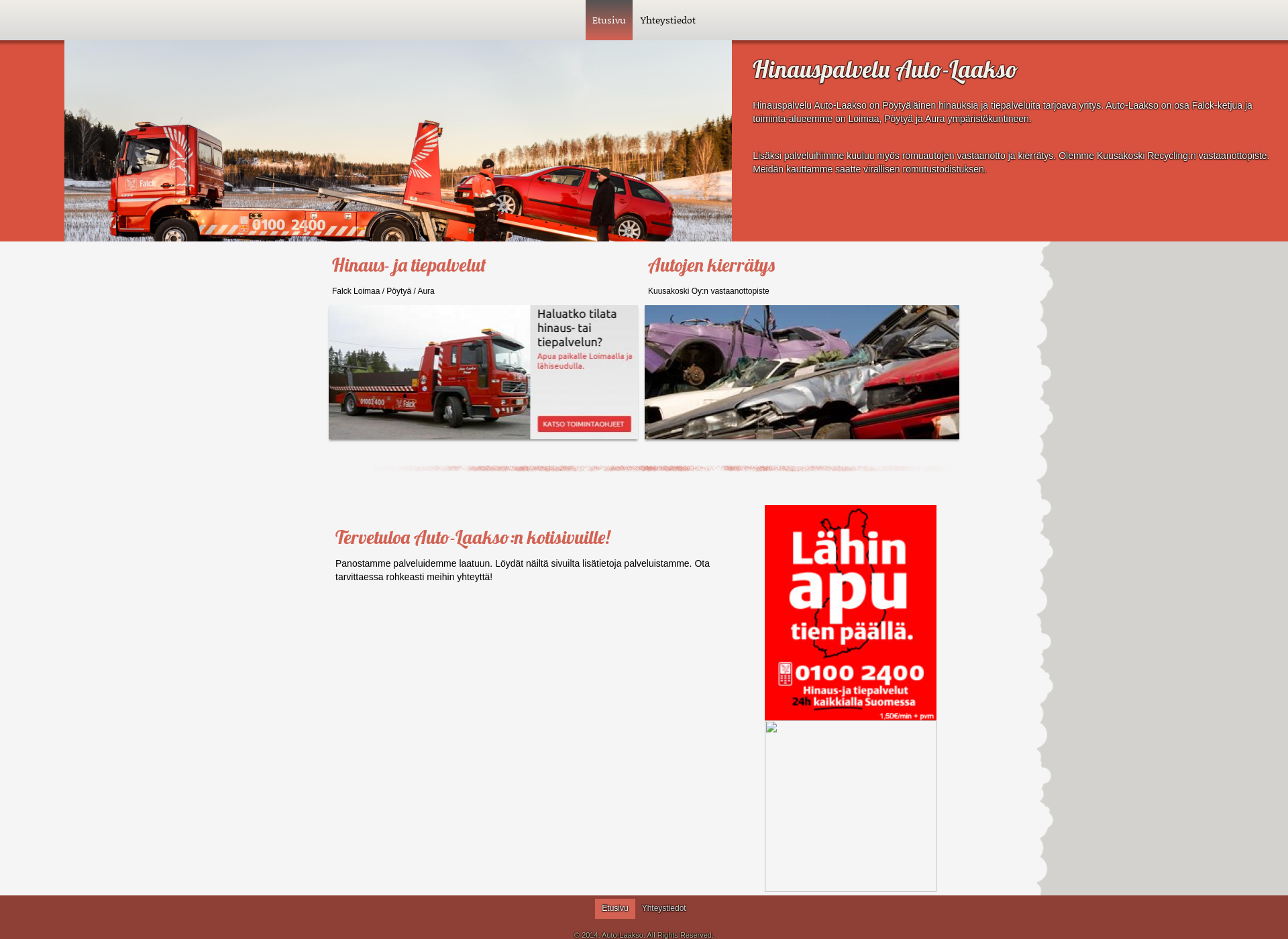 Screenshot for auto-laakso.fi