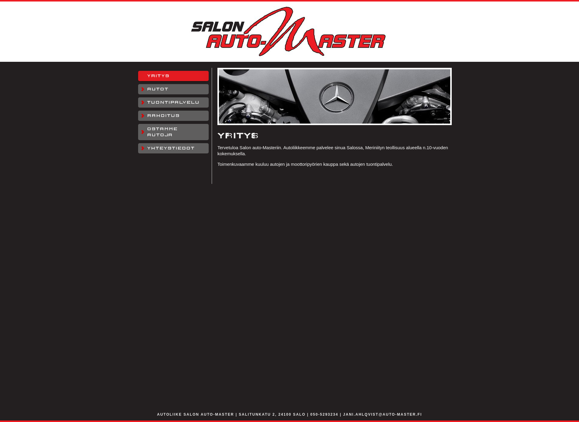 Skärmdump för auto-master.fi