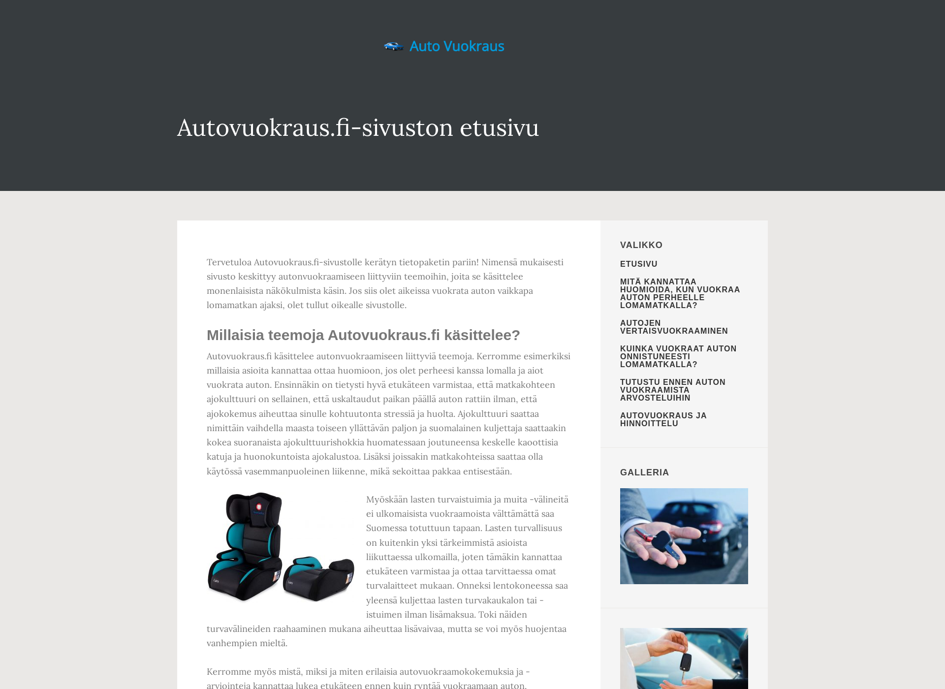 Screenshot for auto-vuokraus.fi
