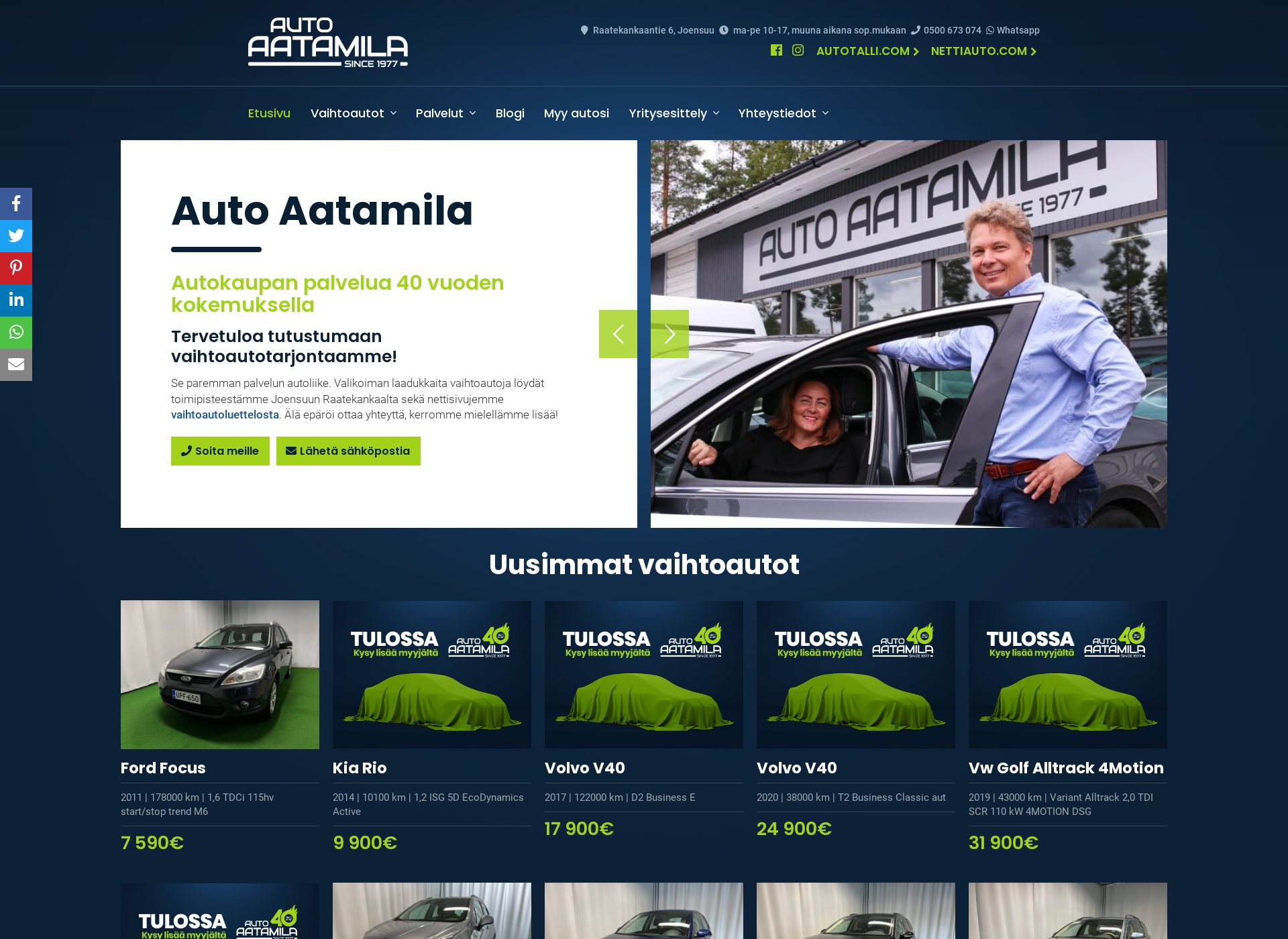 Screenshot for autoaatamila.fi