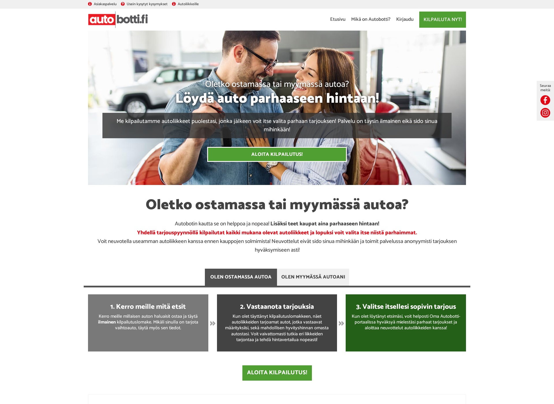 Skärmdump för autobotti.fi