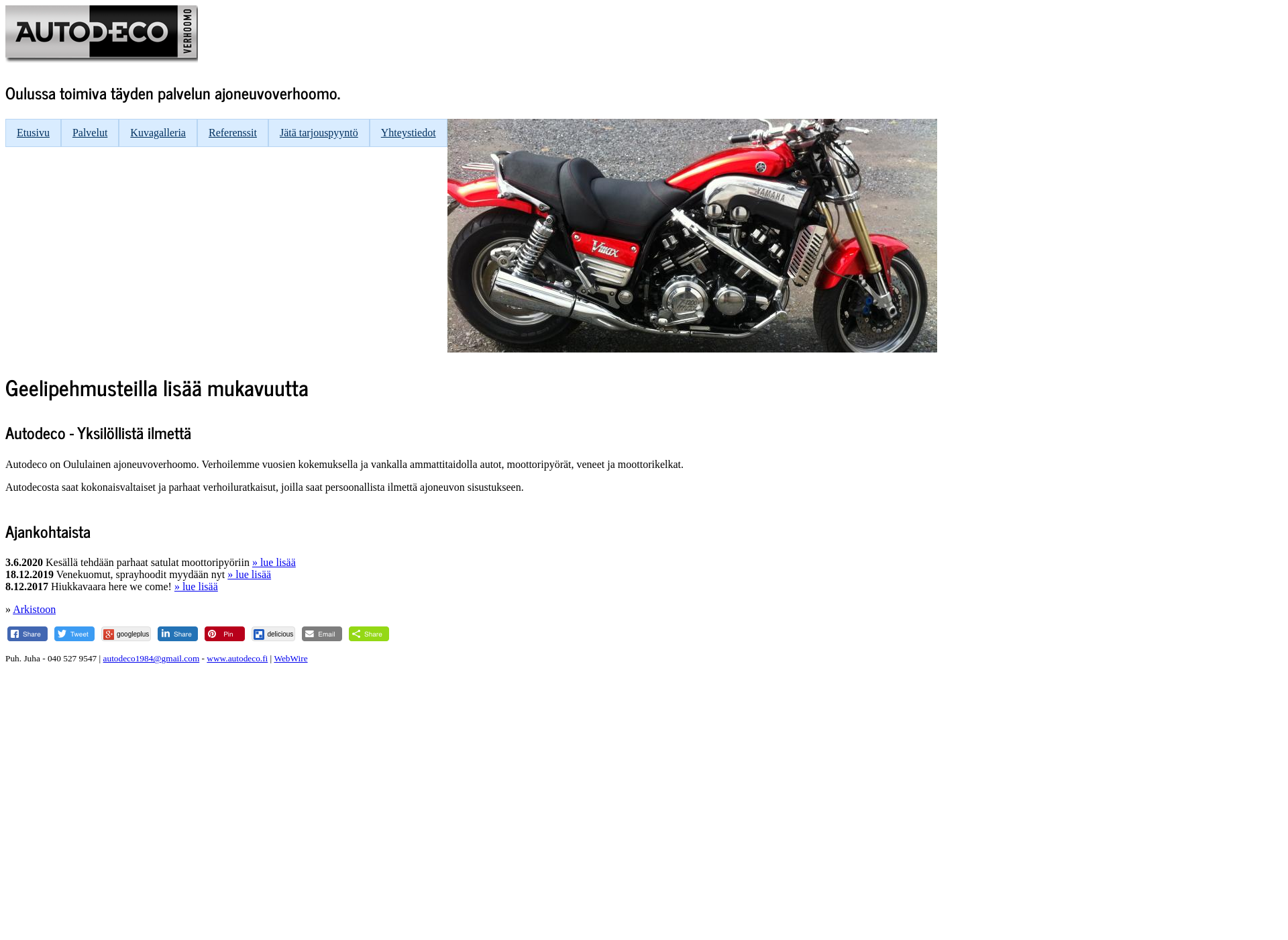 Screenshot for autodeco.fi