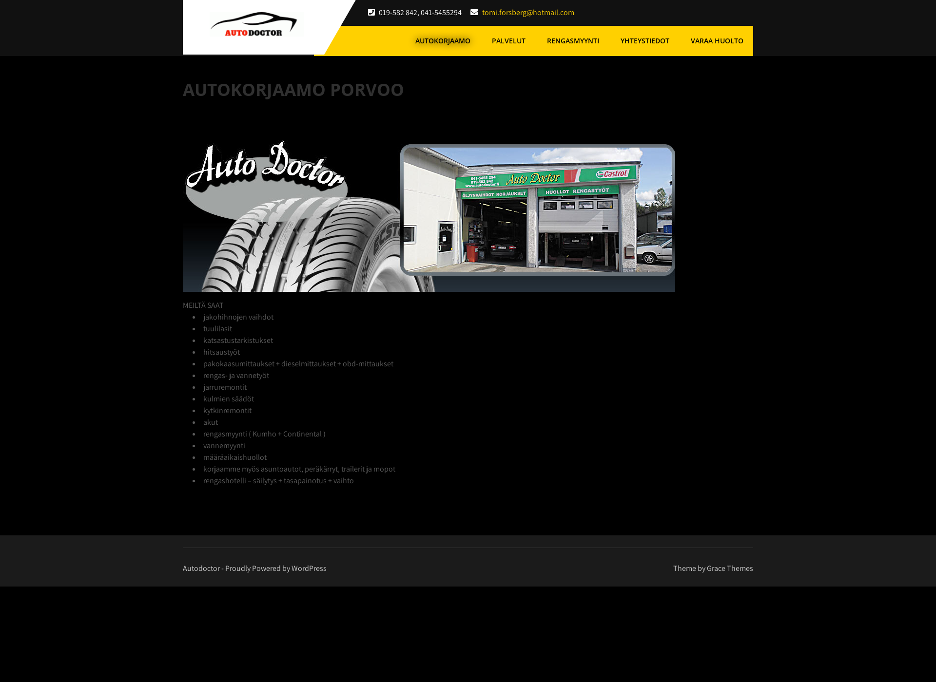 Screenshot for autodoctor.fi