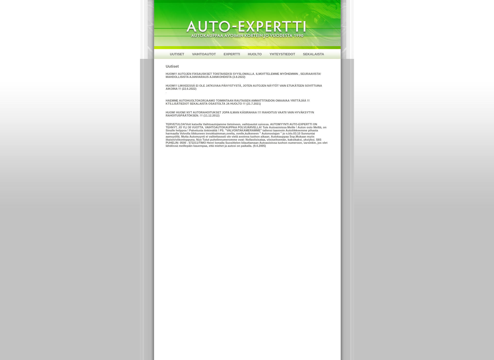 Screenshot for autoexpertti.fi