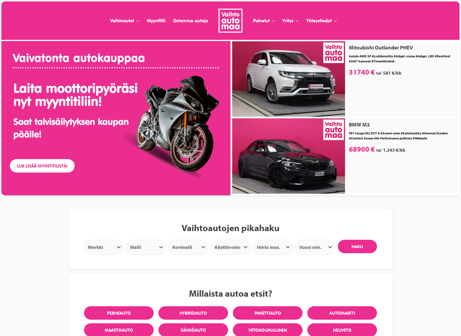 Screenshot for autoherttua.fi