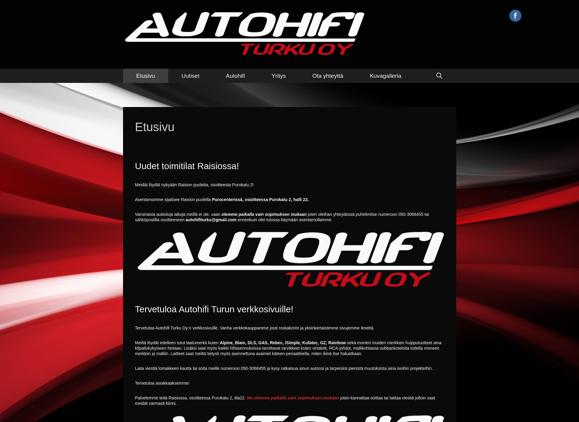 Screenshot for autohifiturku.com