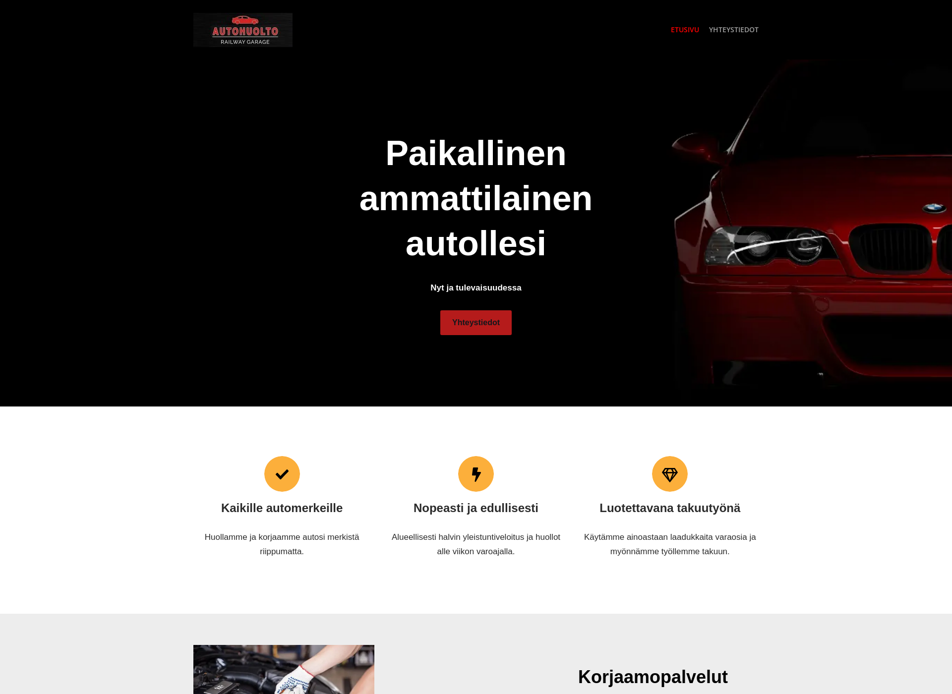 Screenshot for autohuolto-rwg.fi