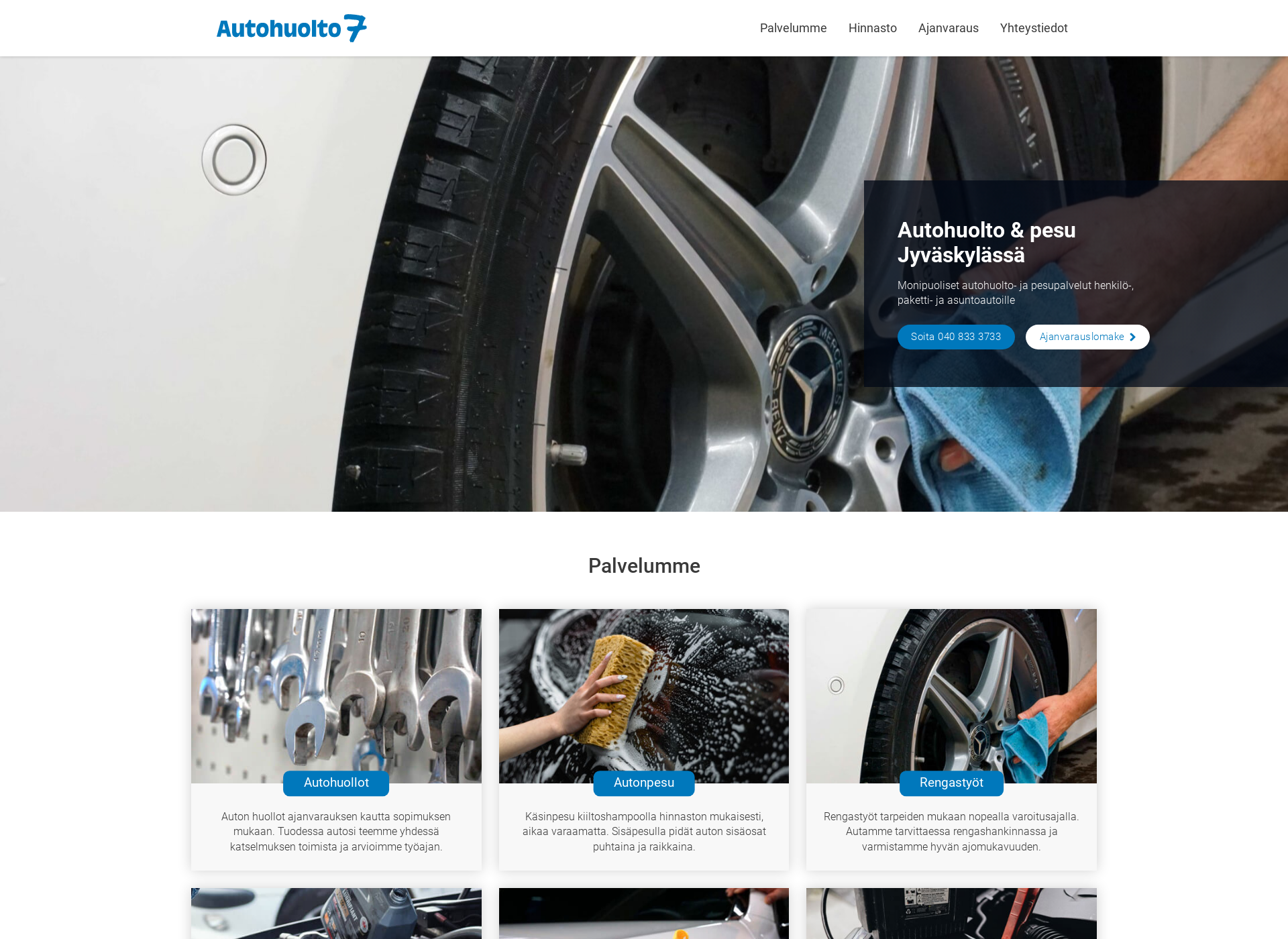 Screenshot for autohuolto7.fi