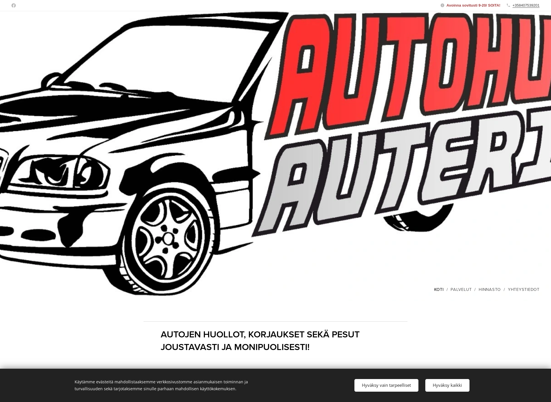 Screenshot for autohuoltoauterinen.fi