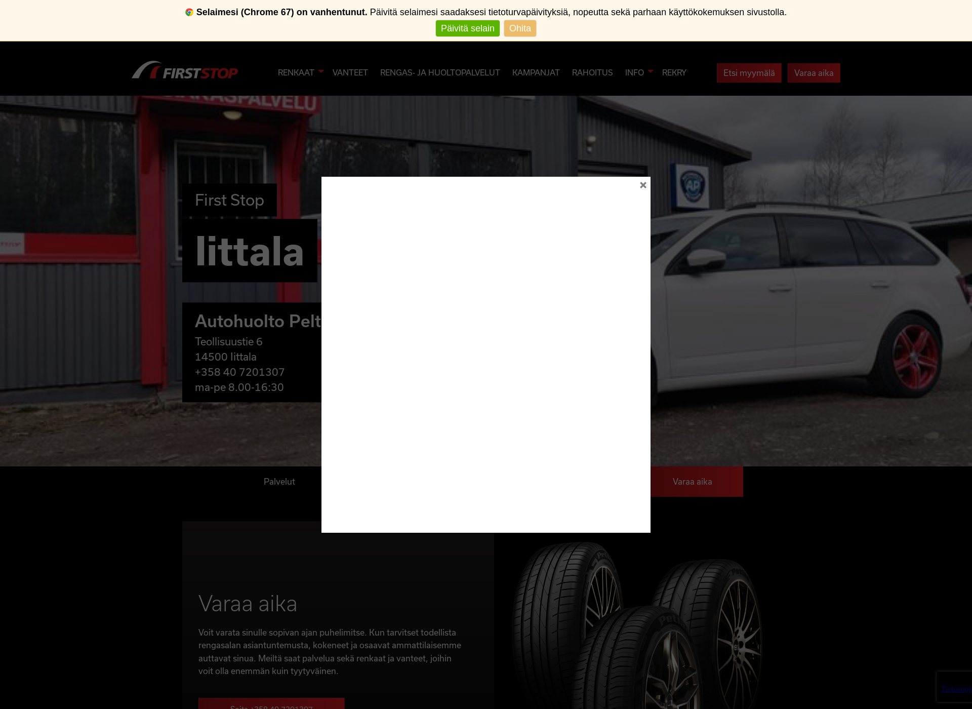 Screenshot for autohuoltopeltonen.fi