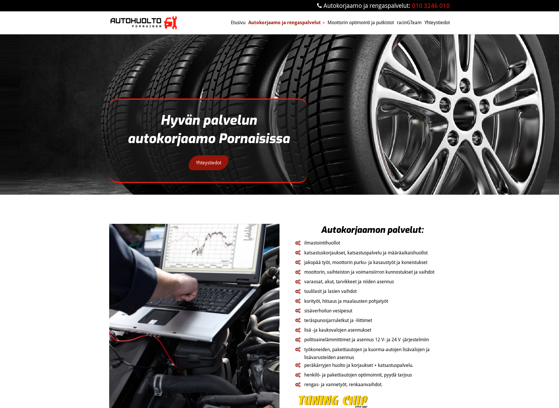 Screenshot for autohuoltopornainen.fi