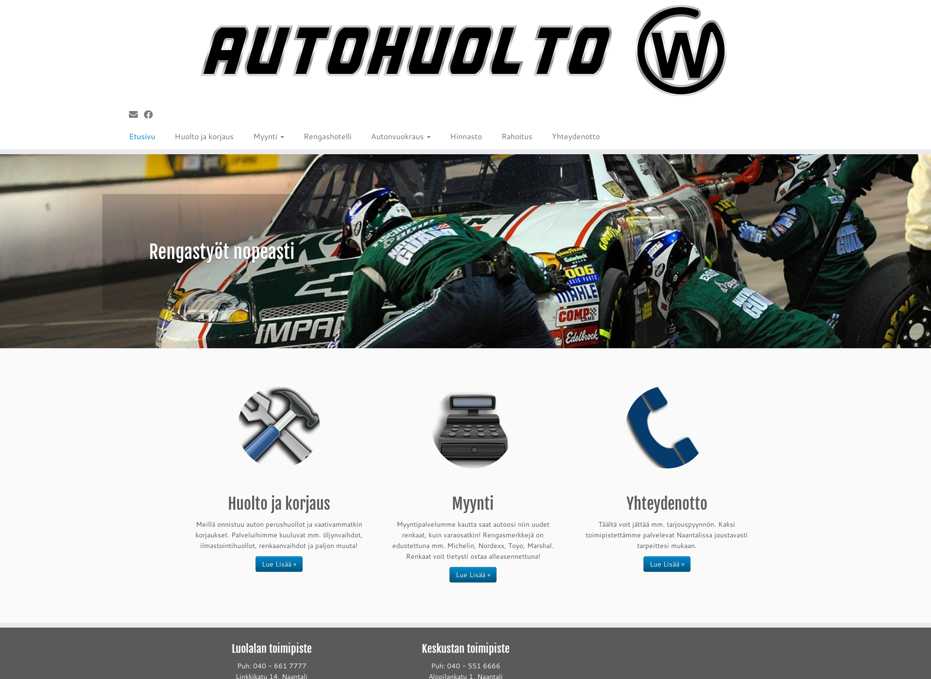 Screenshot for autohuoltow.fi