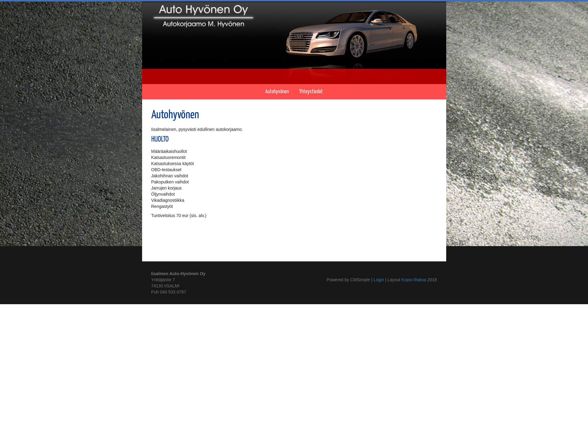 Screenshot for autohyvonen.fi