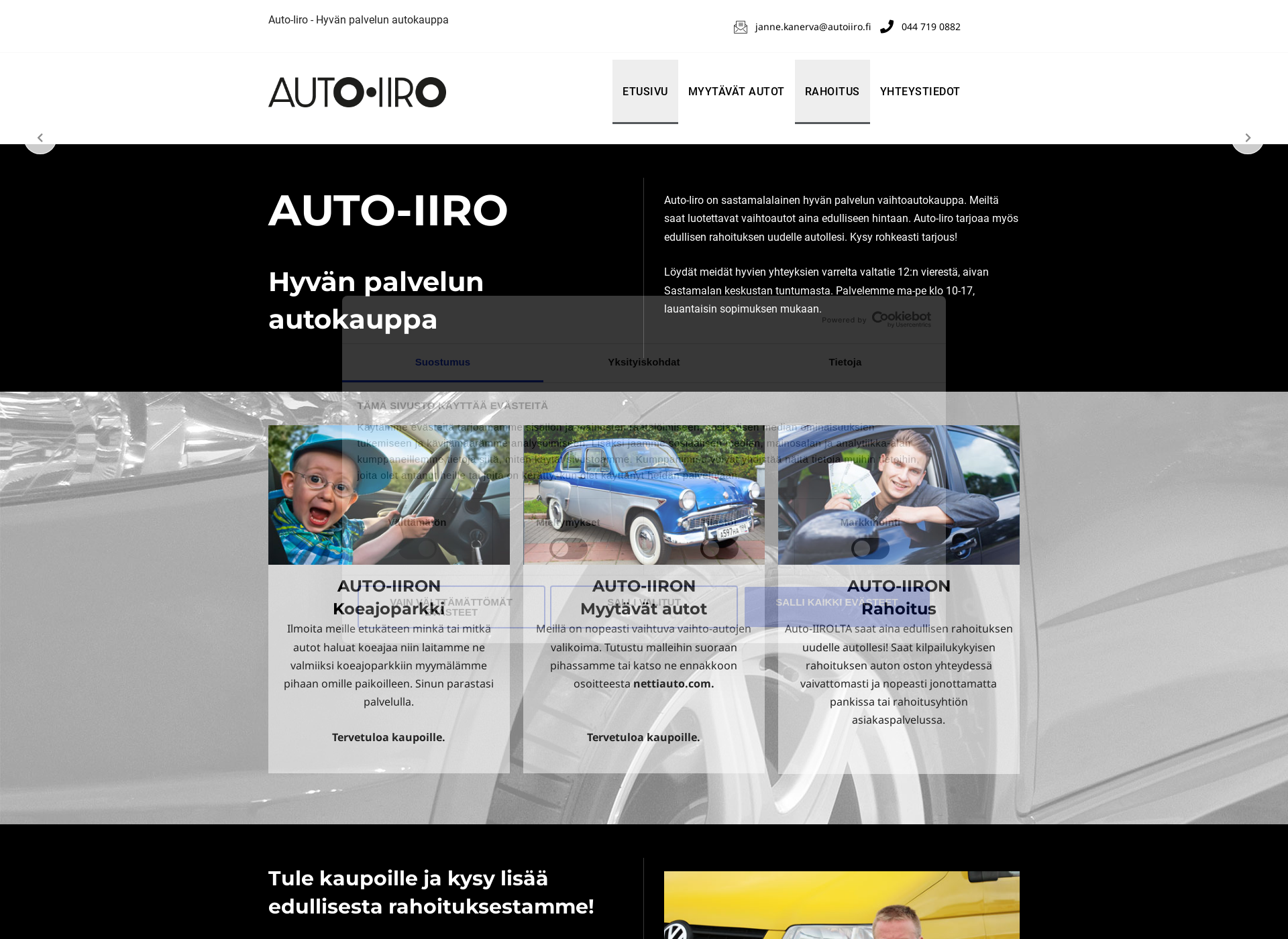 Screenshot for autoiiro.fi