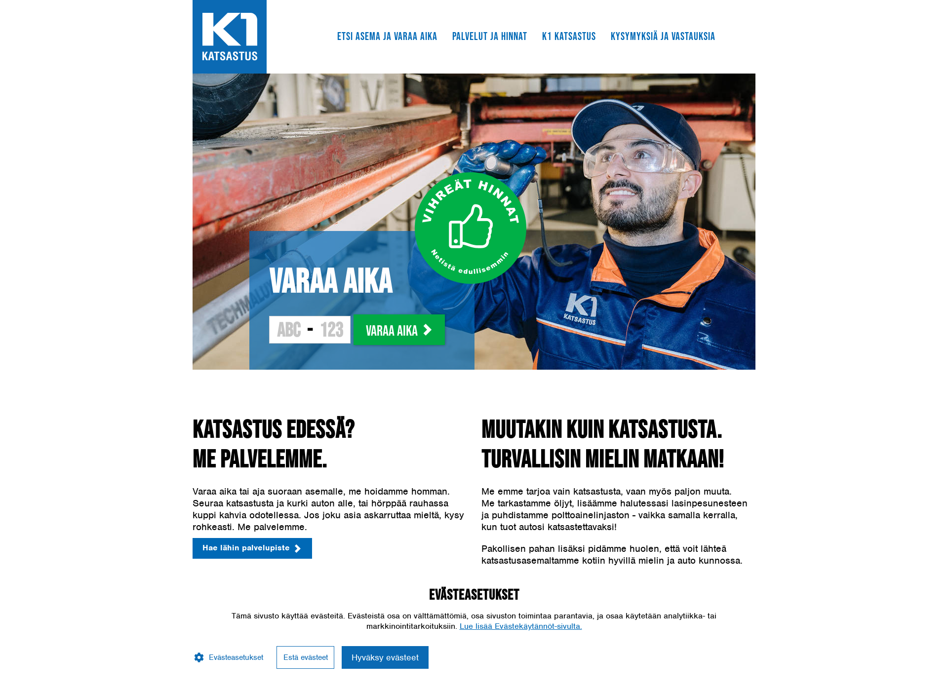 Screenshot for autokatsastus.fi
