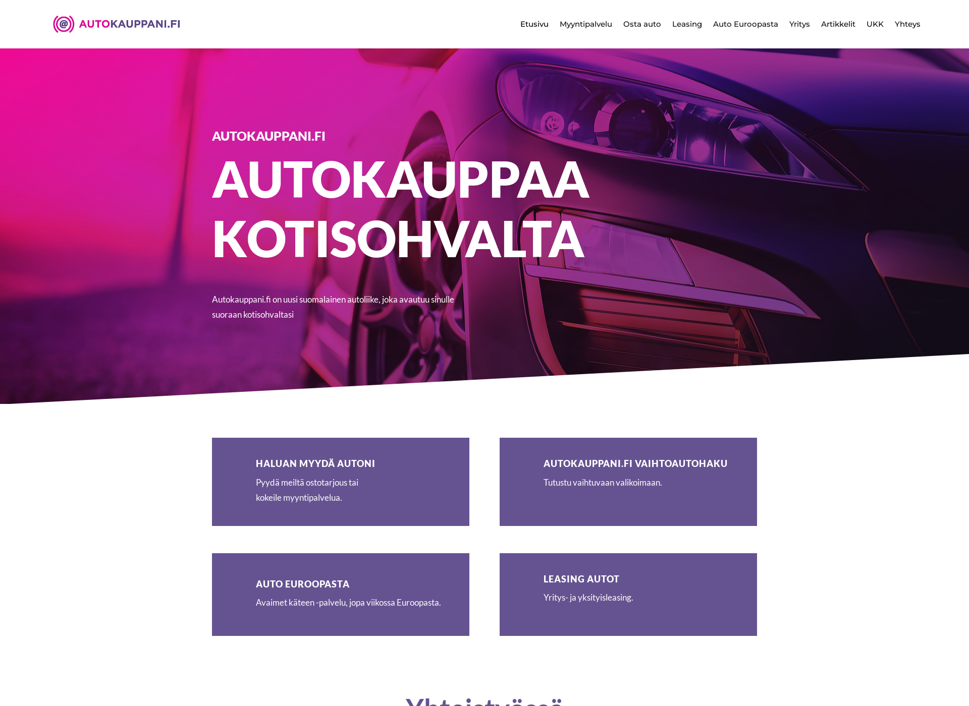 Skärmdump för autokauppani.fi