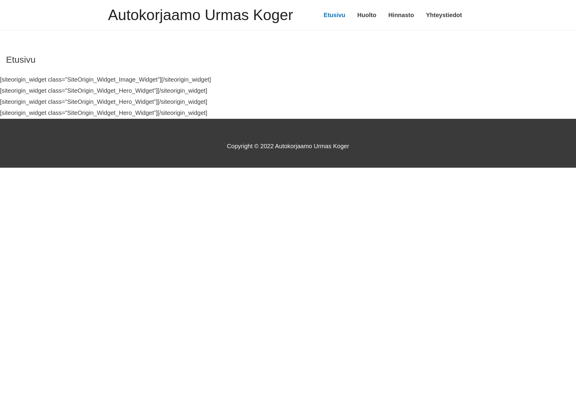 Screenshot for autokorjaamokoger.fi