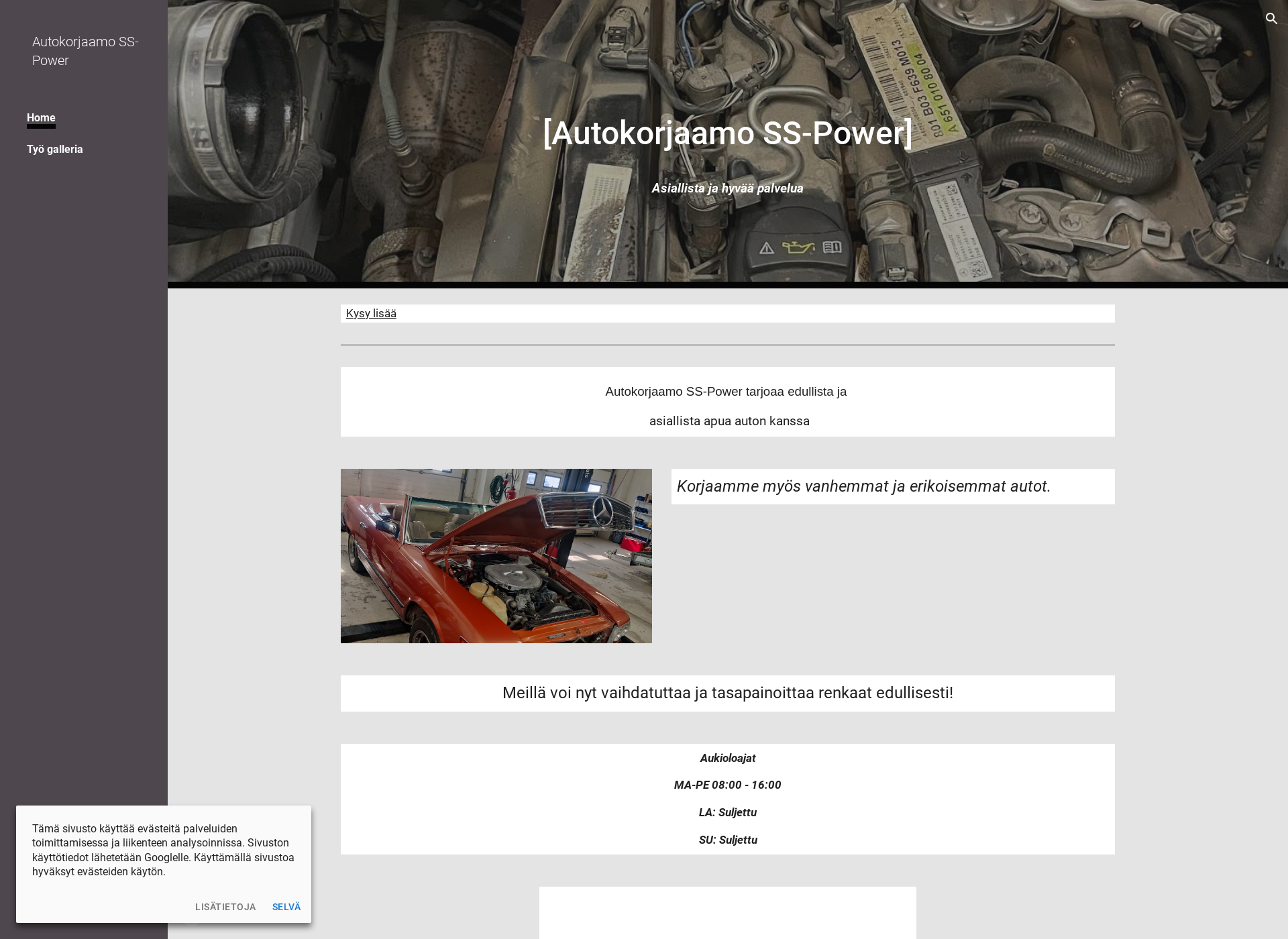 Screenshot for autokorjaamosspower.fi