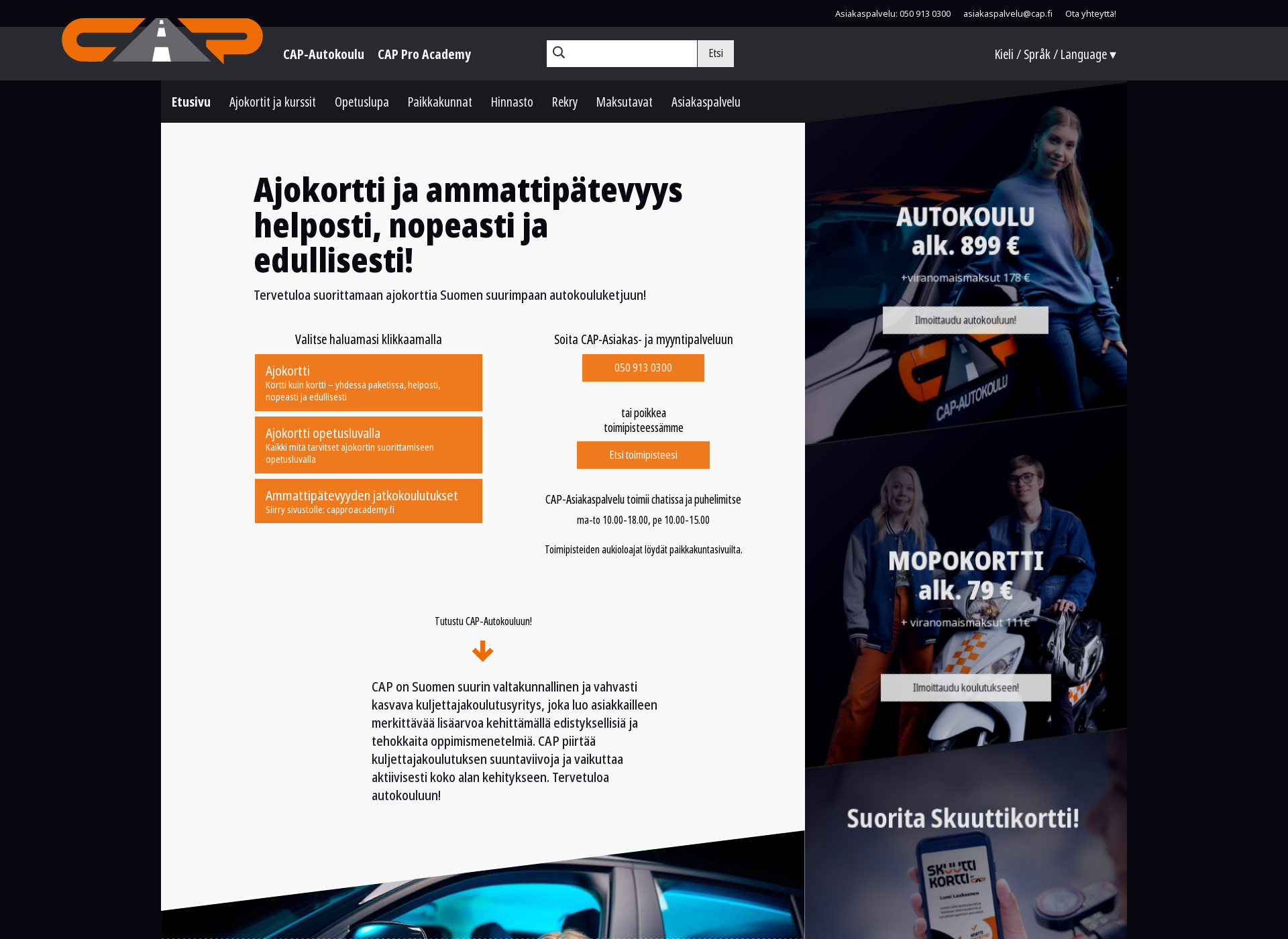 Screenshot for autokouluajuri.fi