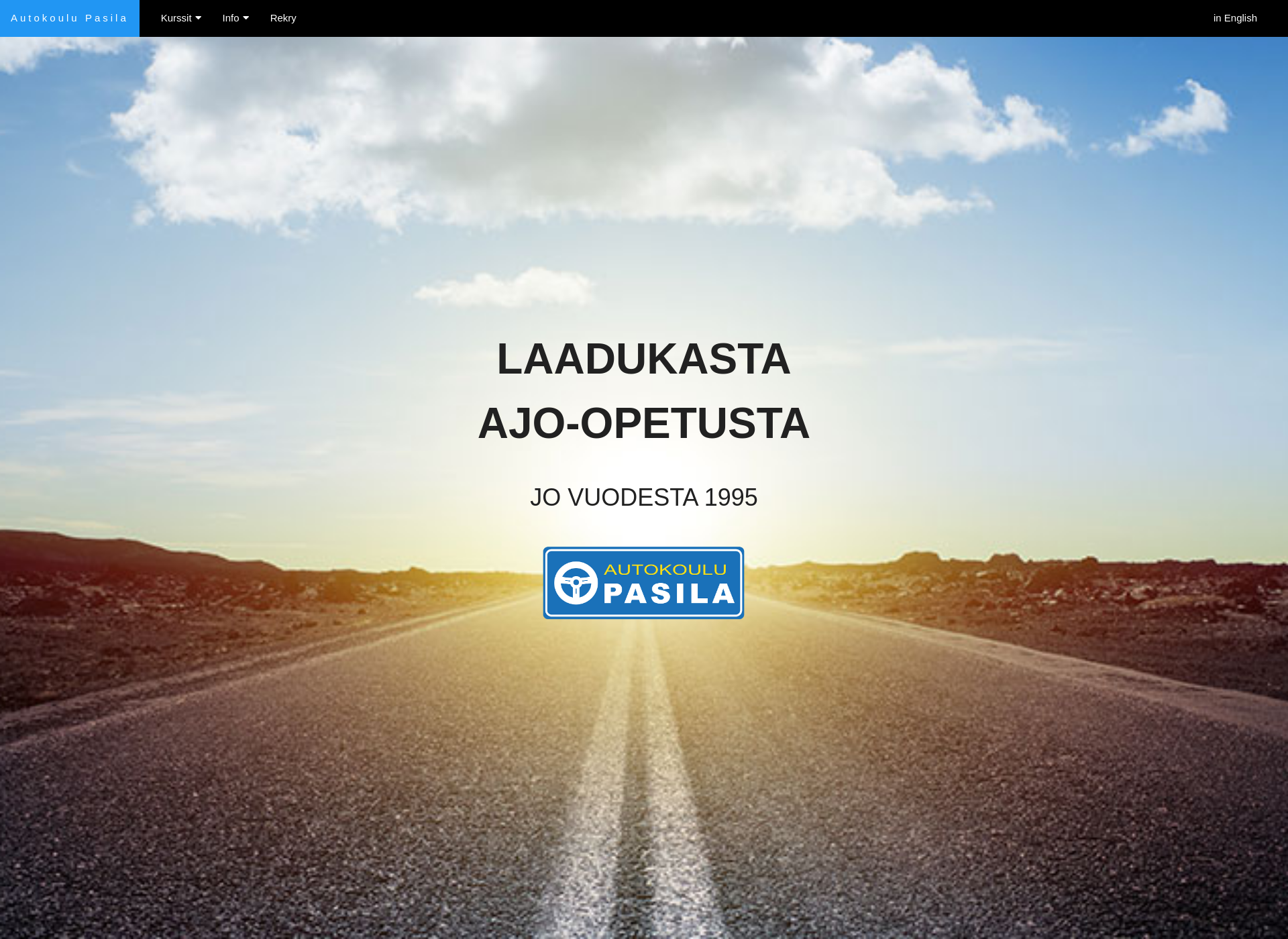 Skärmdump för autokoulupasila.fi