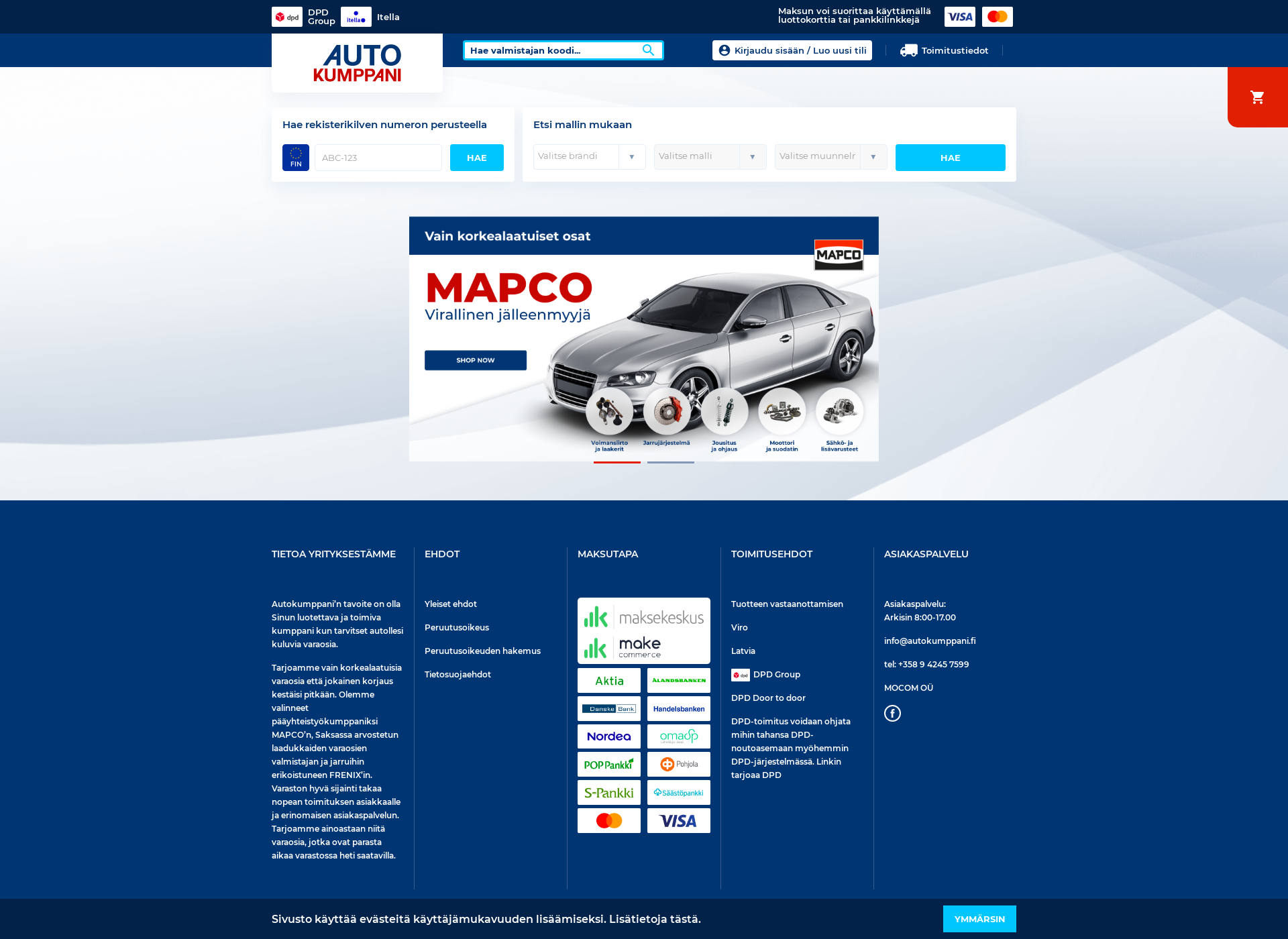 Screenshot for autokumppani.fi