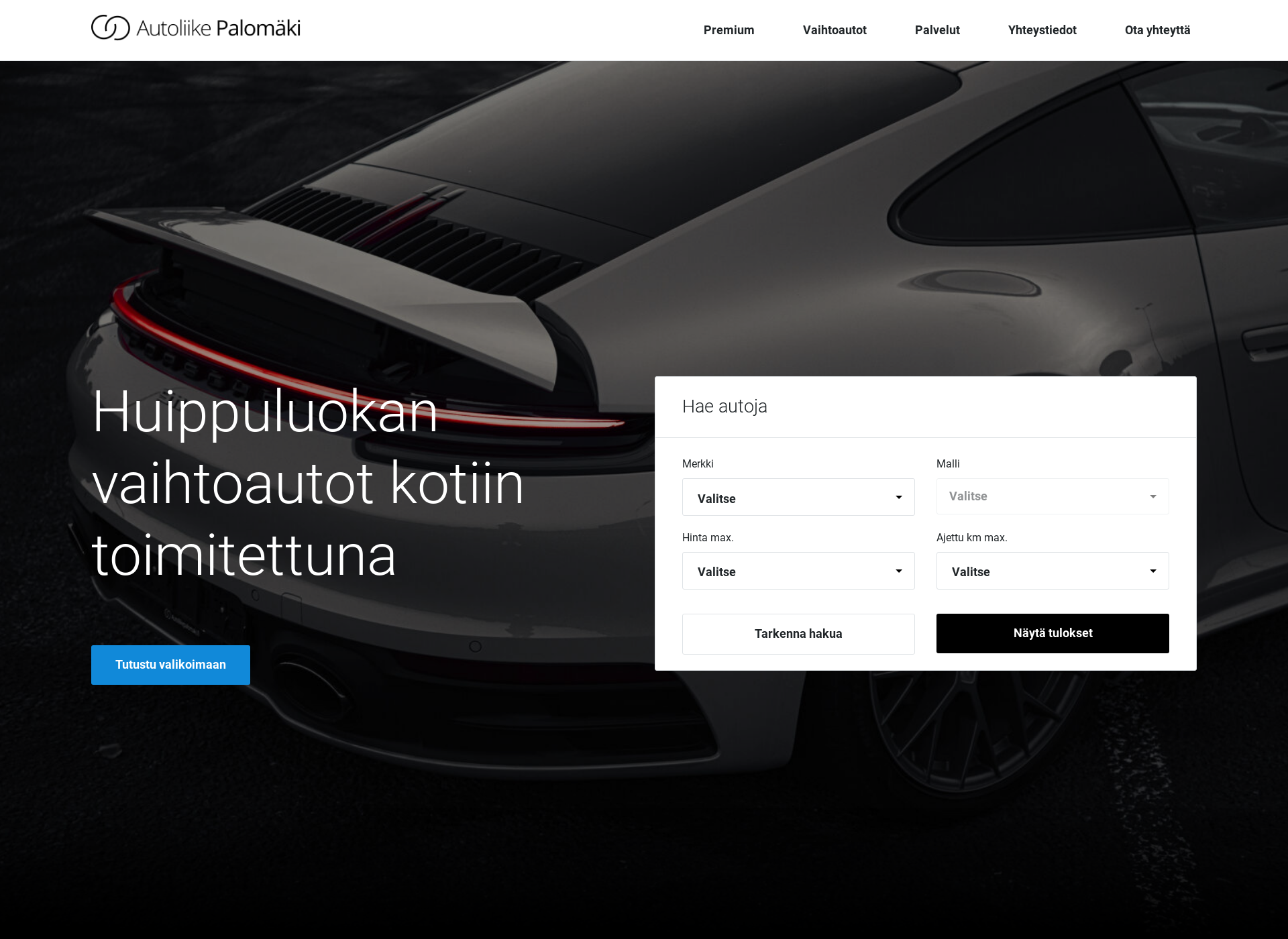 Screenshot for autoliikepalomaki.fi