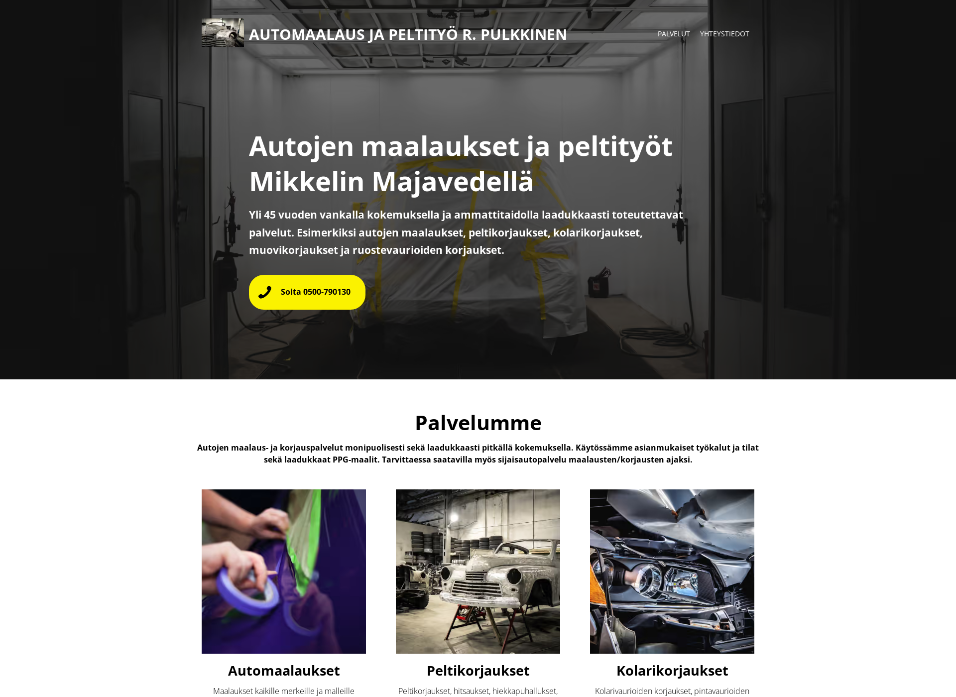 Screenshot for automaalaamopulkkinen.fi