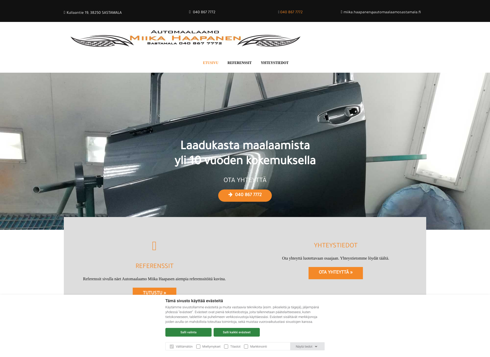Skärmdump för automaalaamosastamala.fi
