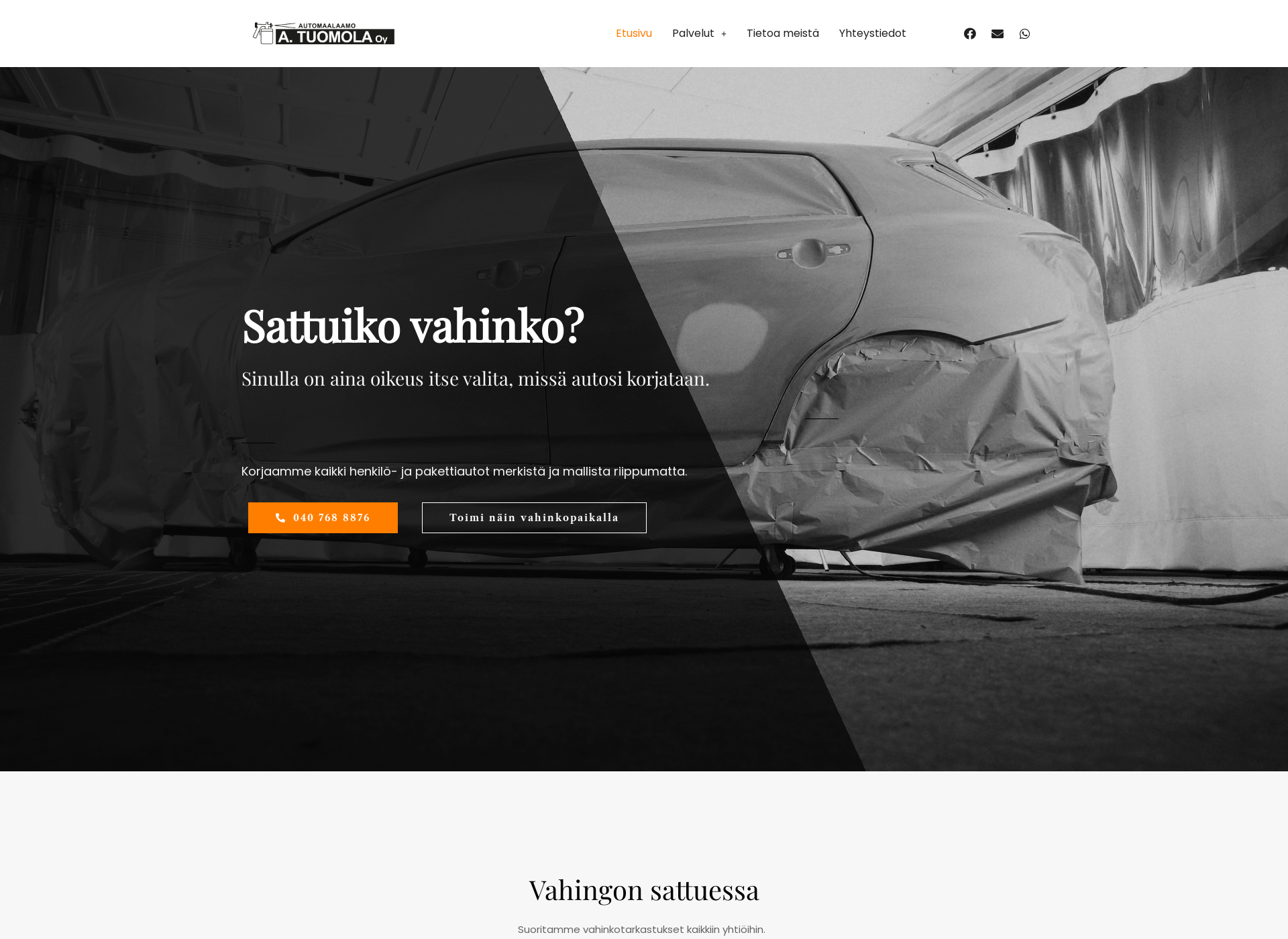 Screenshot for automaalaamotuomola.fi