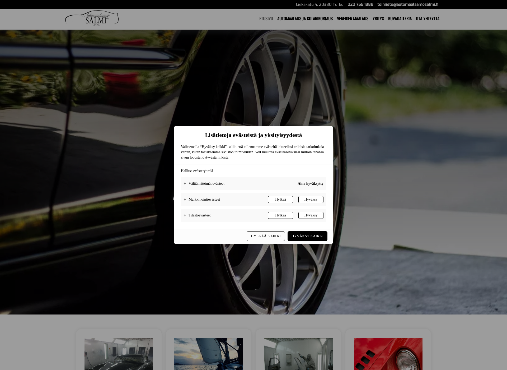 Screenshot for automaalaamoturku.fi