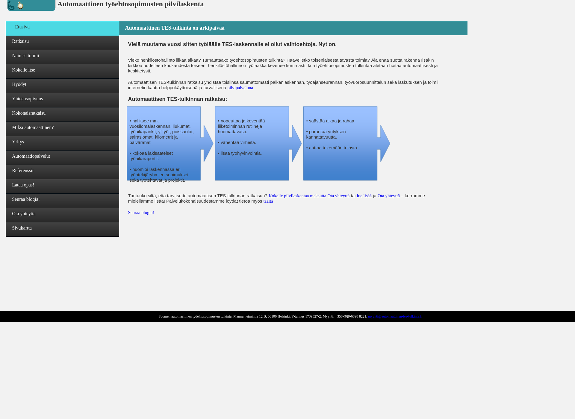 Screenshot for automaattinen-tes-tulkinta.fi