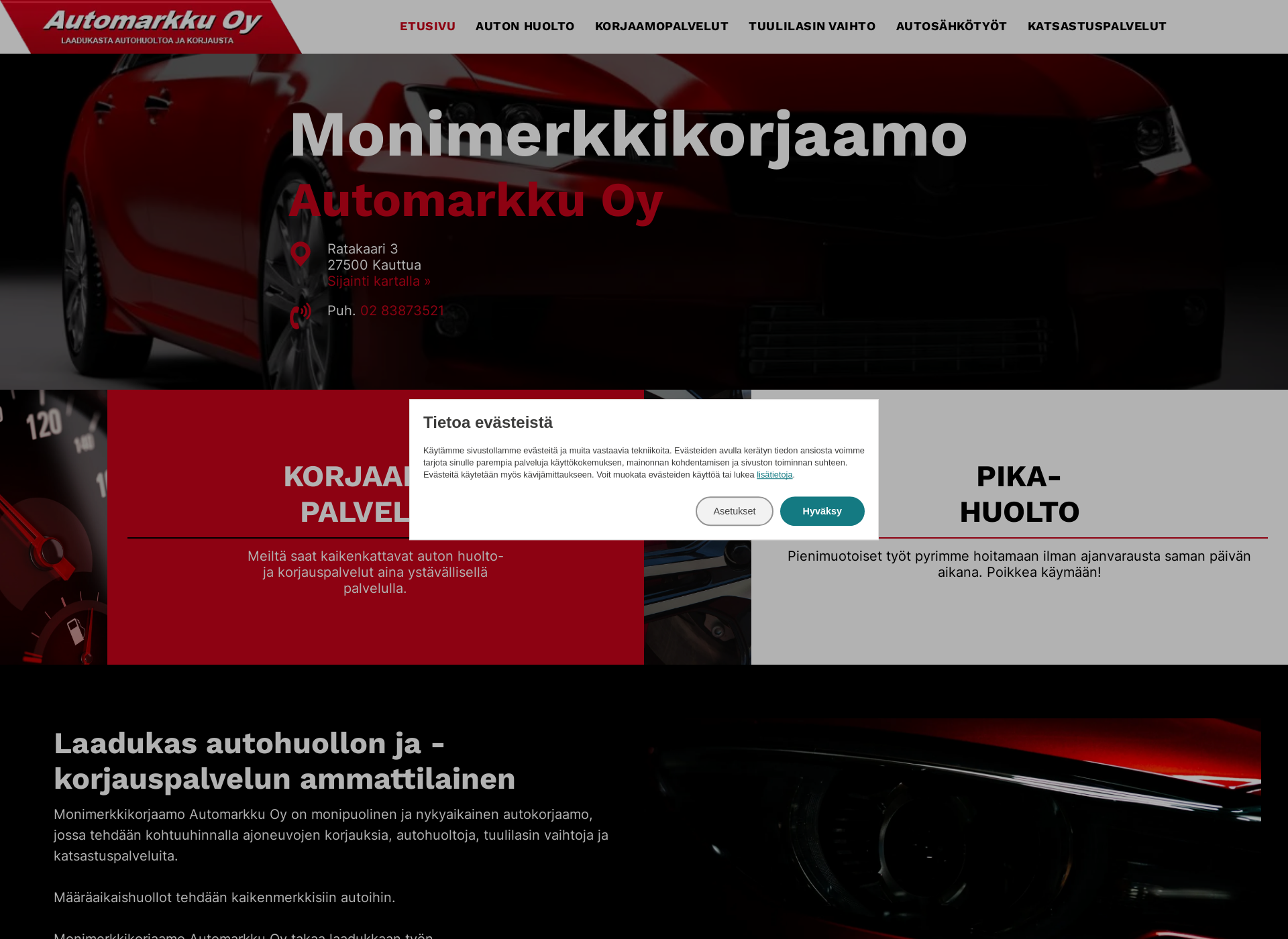 Screenshot for automarkku.fi