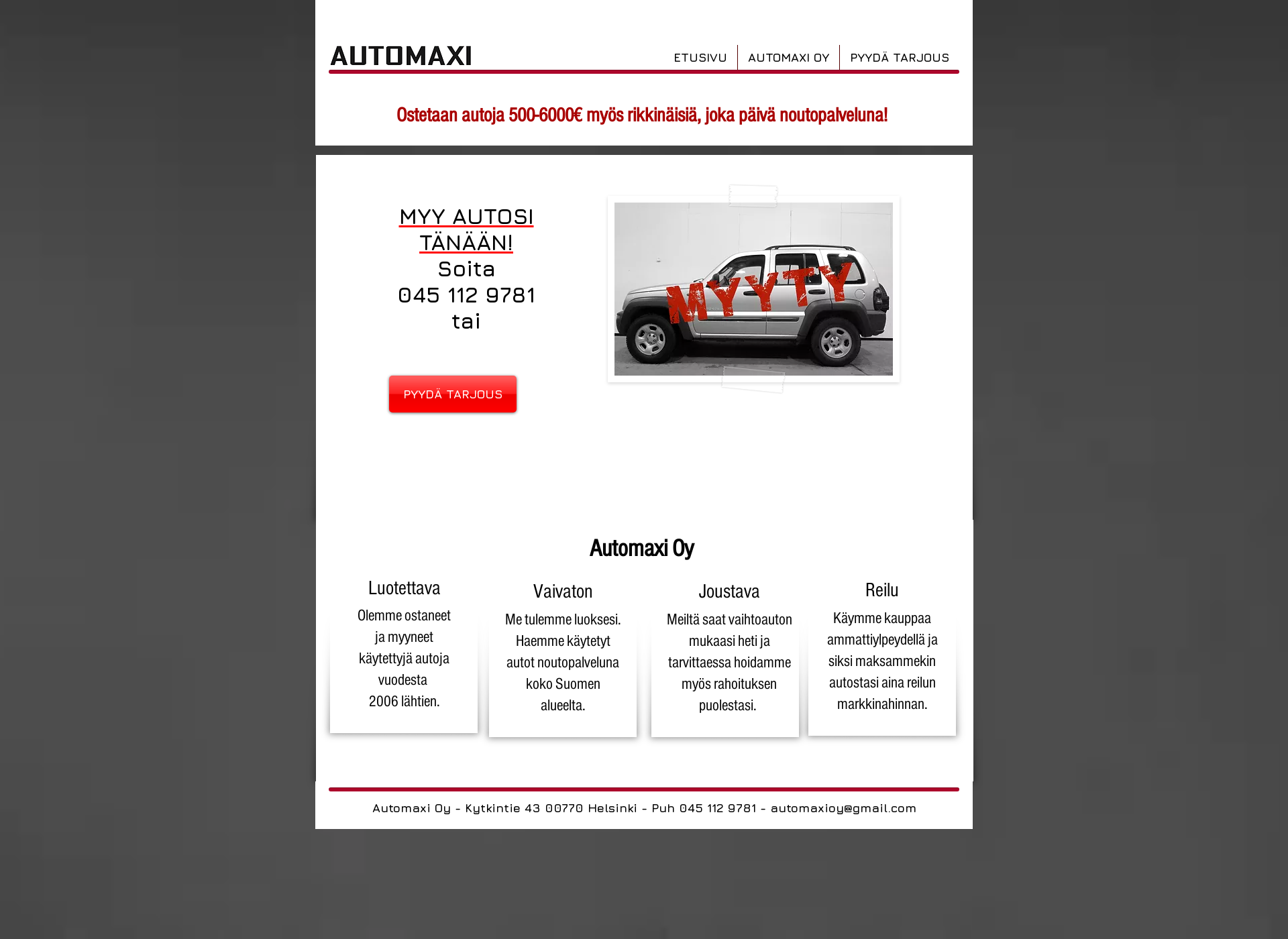 Screenshot for automaxi.fi