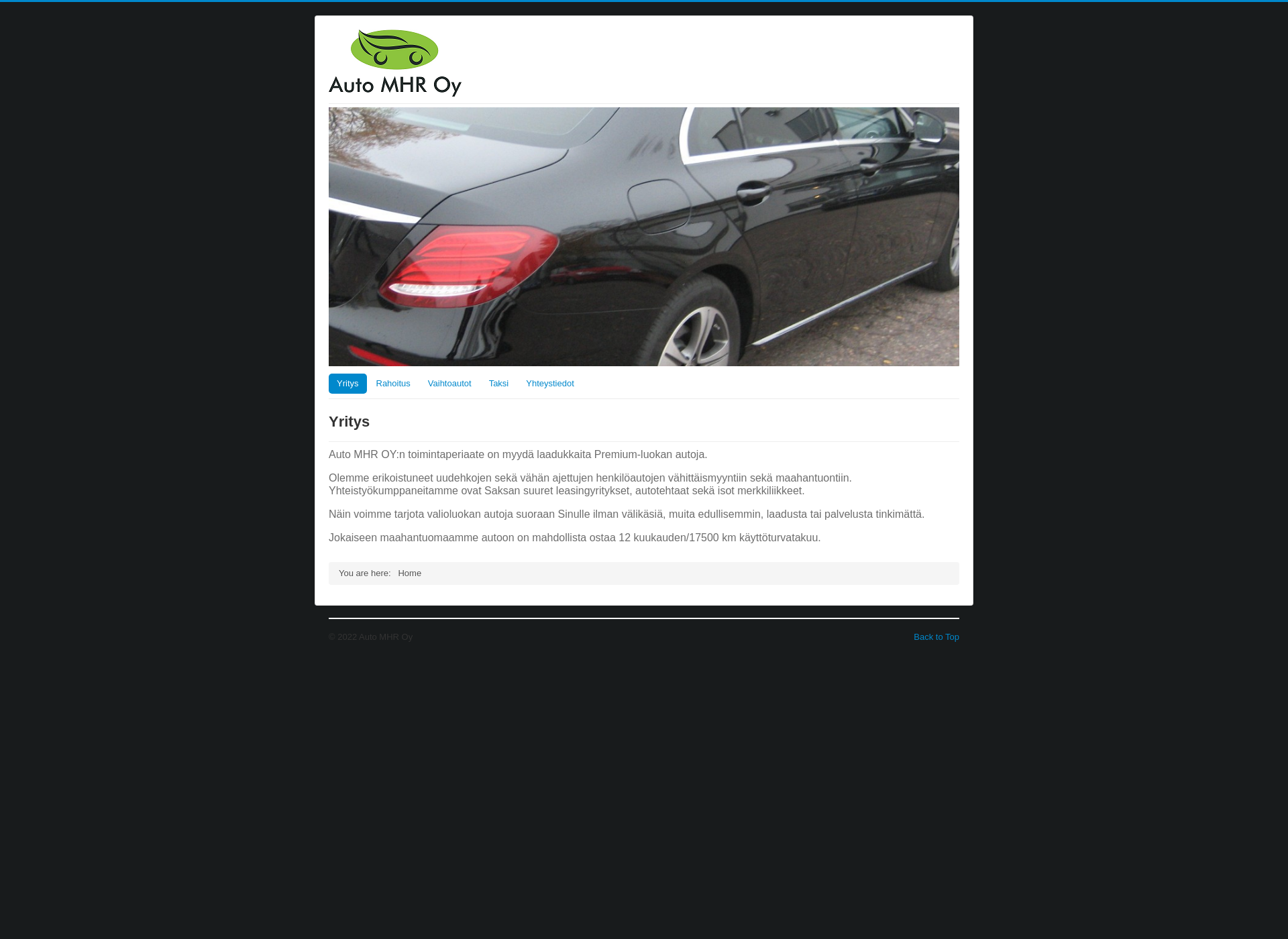 Screenshot for automhr.fi