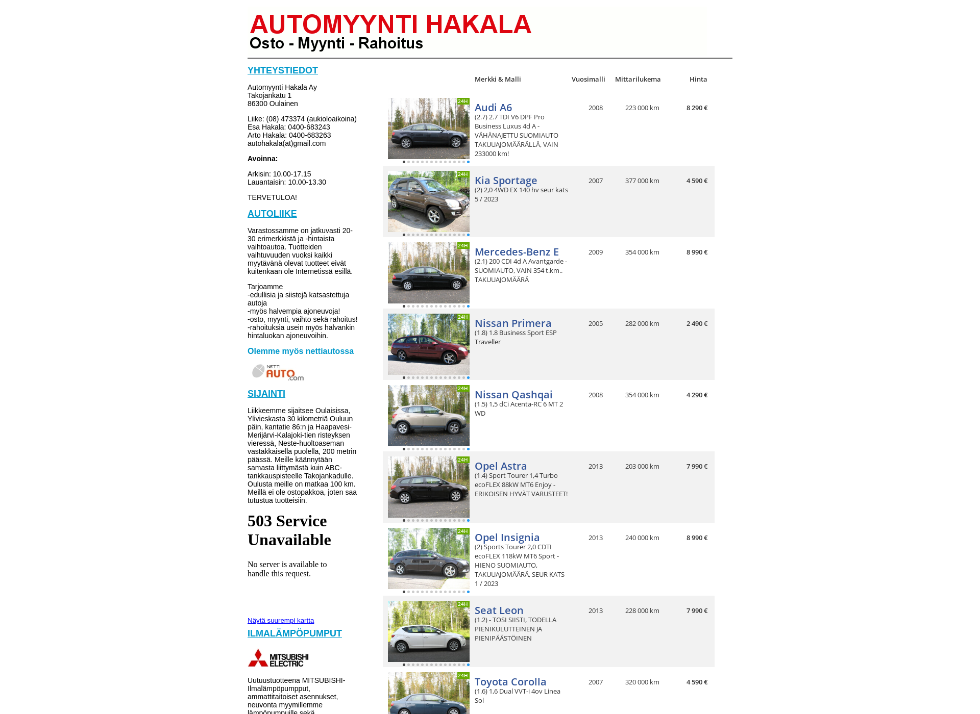 Screenshot for automyyntihakala.fi