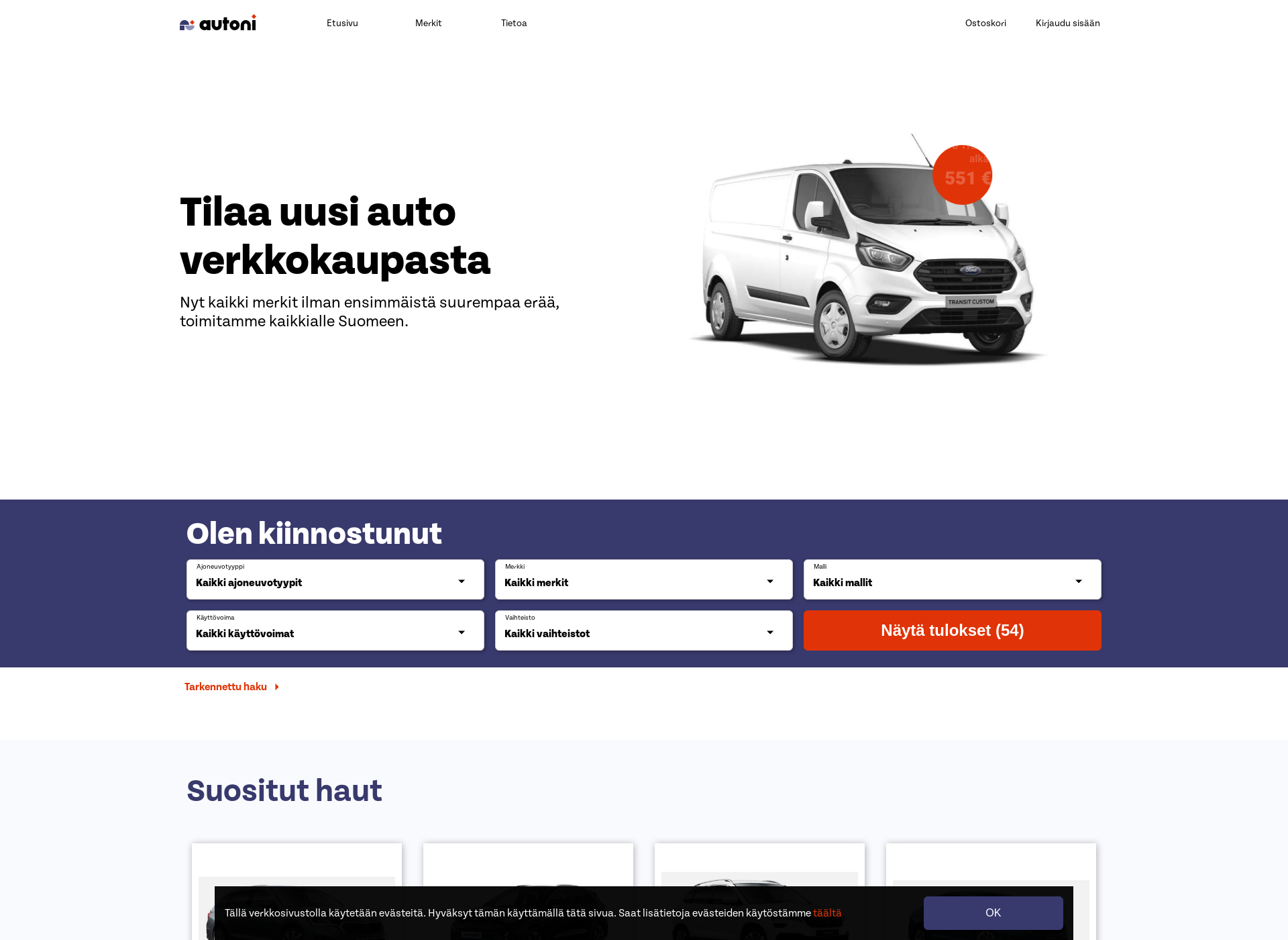 Screenshot for autoni.fi
