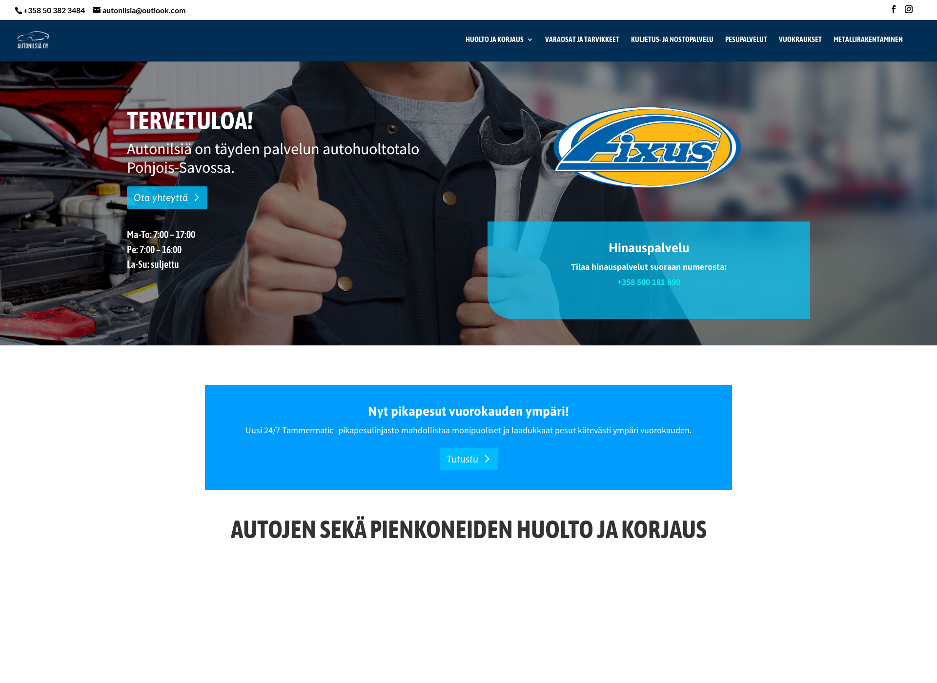 Screenshot for autonilsia.fi