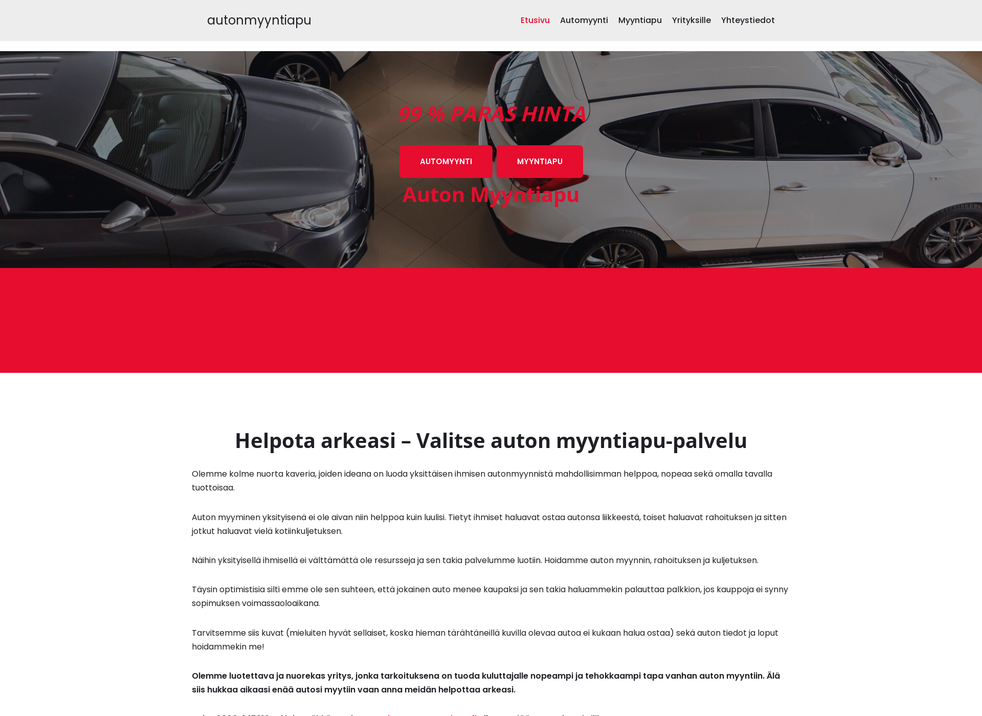 Screenshot for autonmyyntiapu.fi