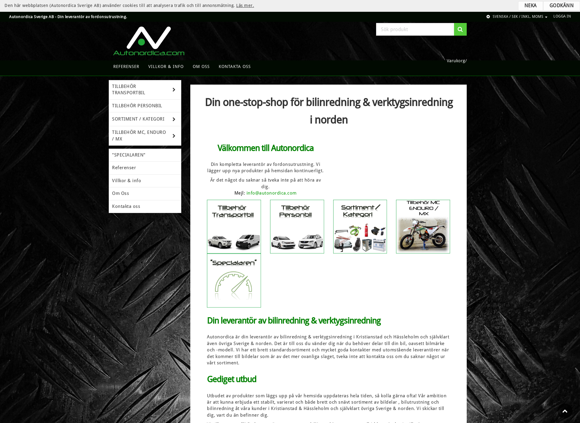 Screenshot for autonordica.fi