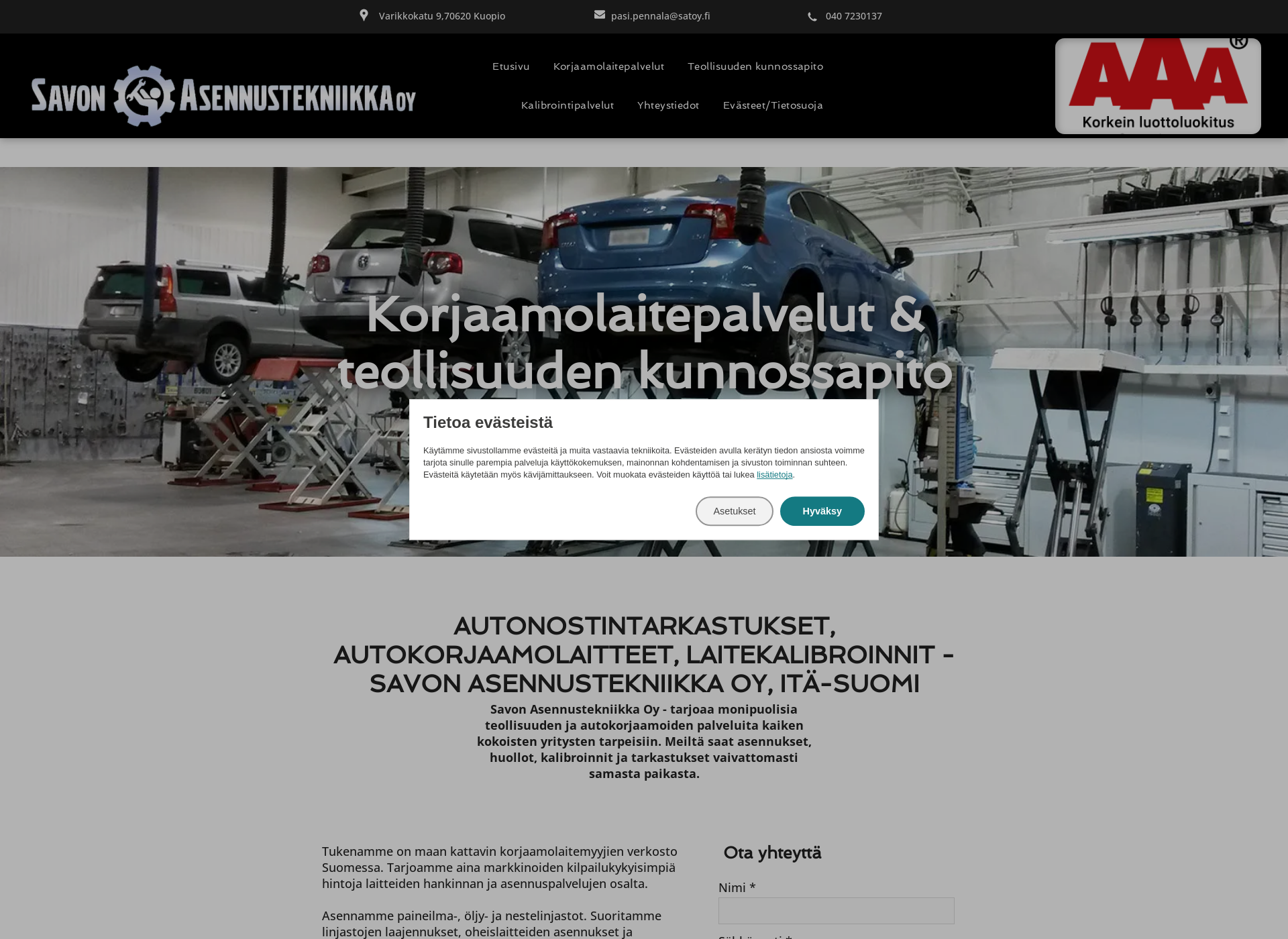 Screenshot for autonostintarkastus.fi