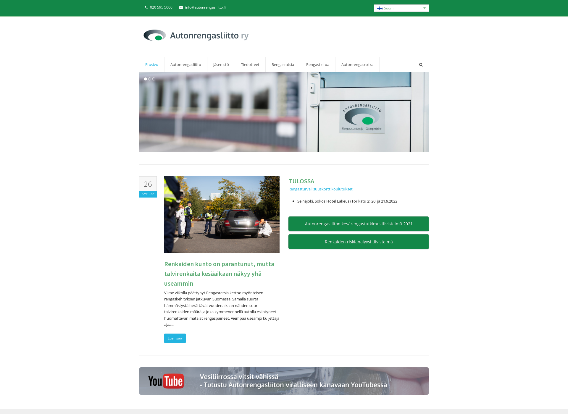 Screenshot for autonrengasliitto.fi
