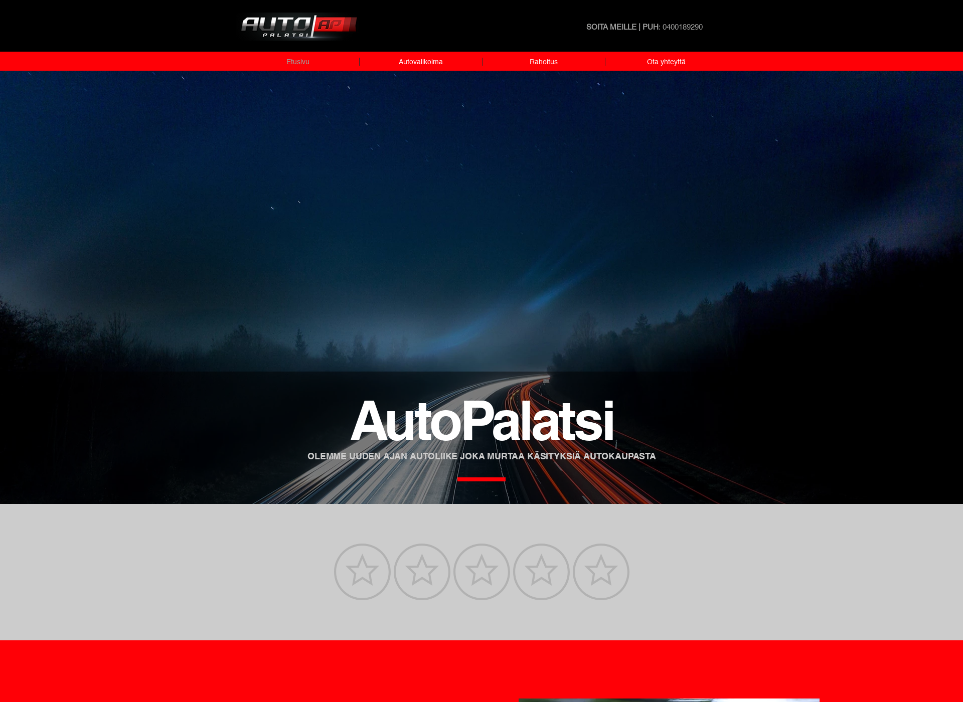 Screenshot for autopalatsi.fi
