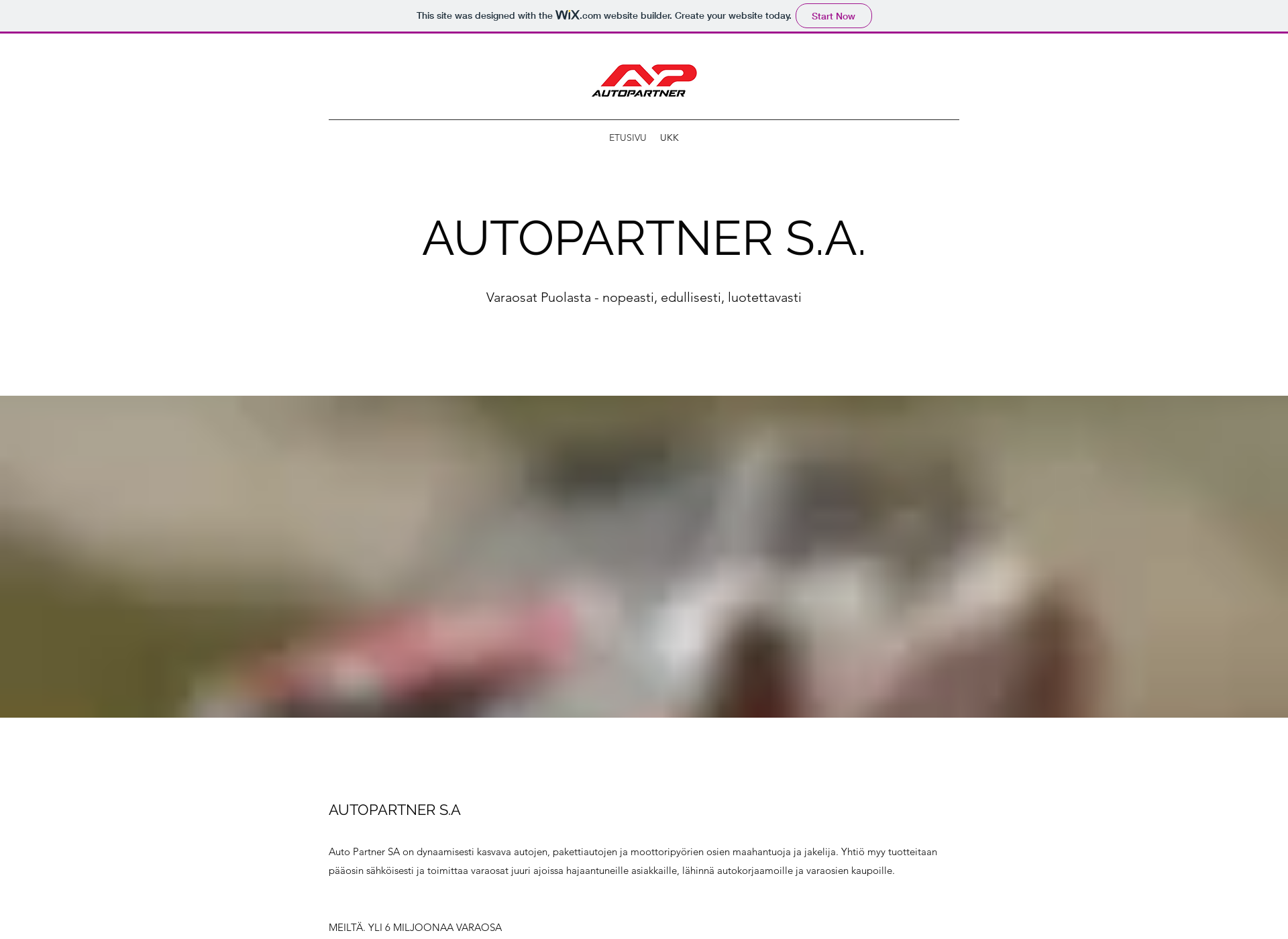 Skärmdump för autopartner.fi